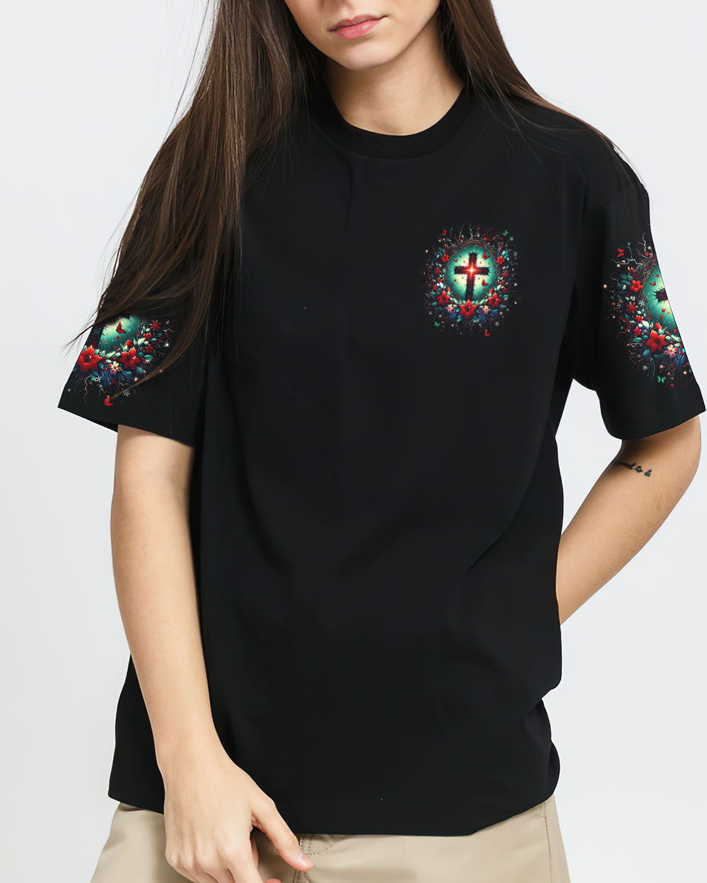 Tis The Reason For The Season Christmas Women's All Over Print Shirt - Yhhn0111243