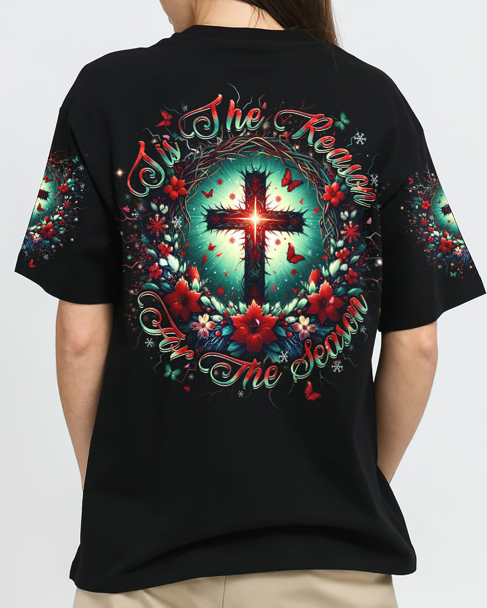 Tis The Reason For The Season Christmas Women's All Over Print Shirt - Yhhn0111243