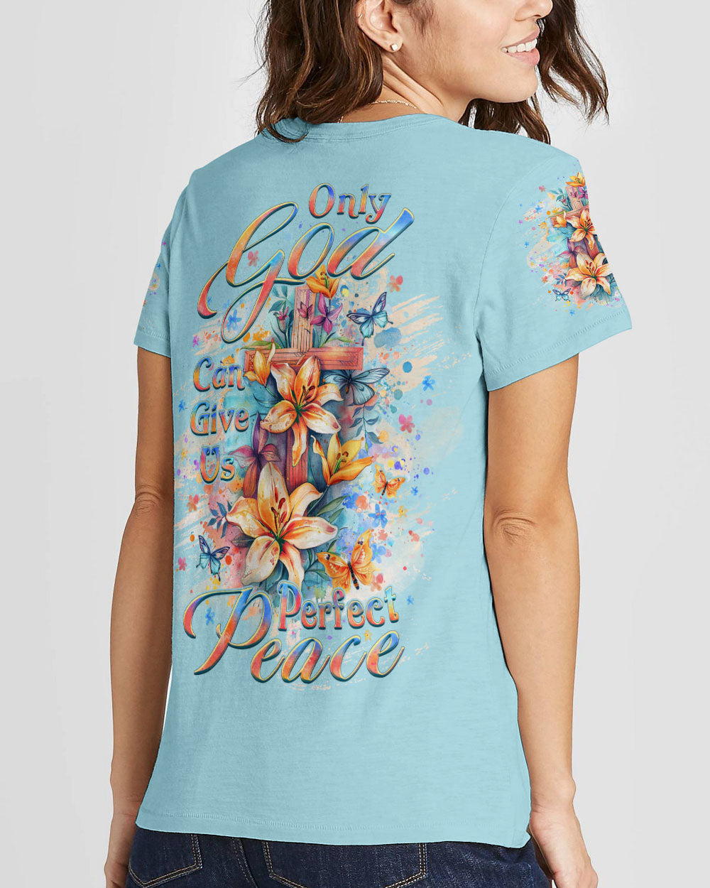Only God Can Give Us Perfect Peace Women's All Over Print Shirt - Yhlt2602241