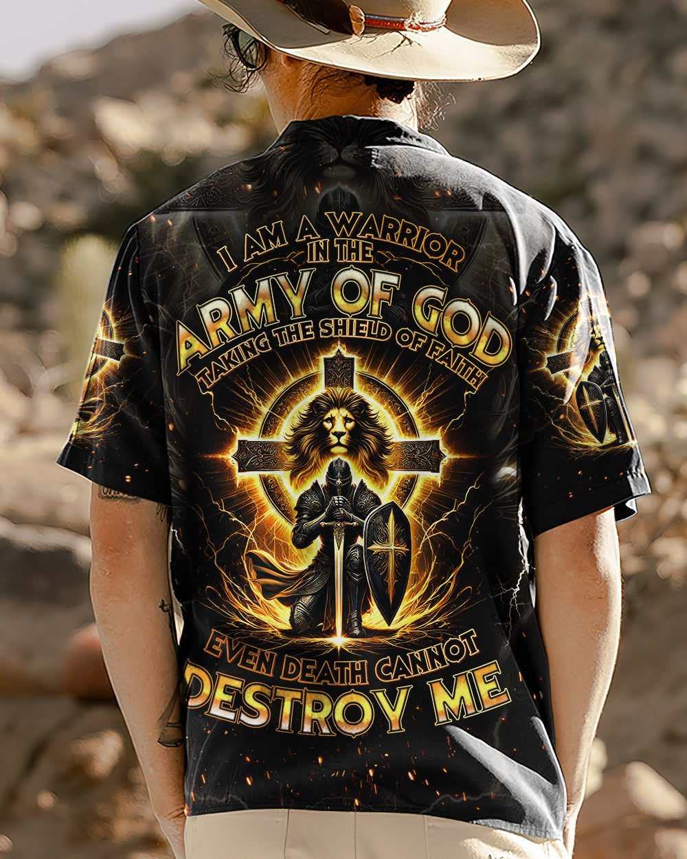 I Am A Warrior In The Army Of God Hawaiian Shirt - Tytd2610243