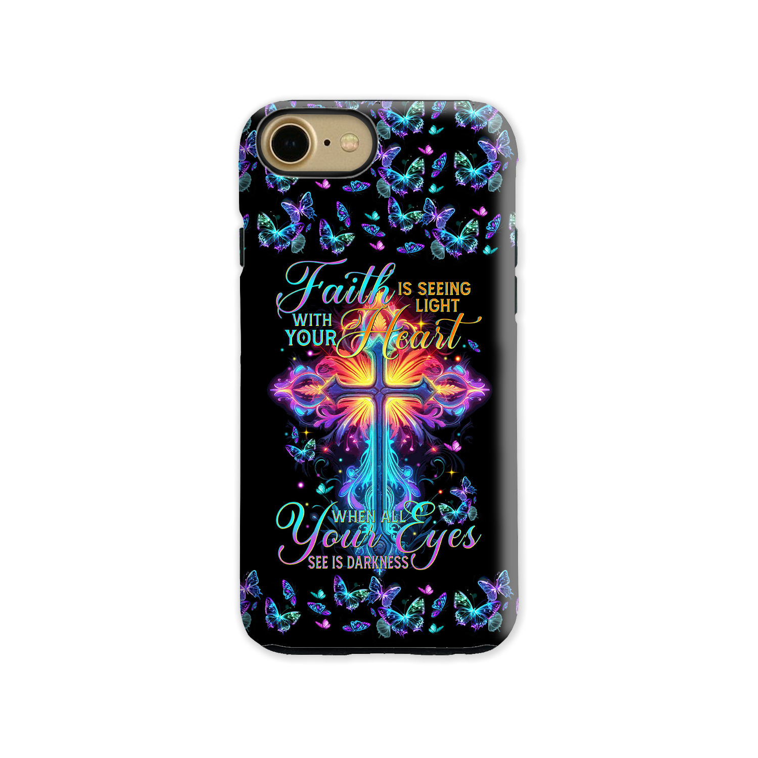 Faith Is Seeing Light With Your Heart Phone Case - Tytm3006234