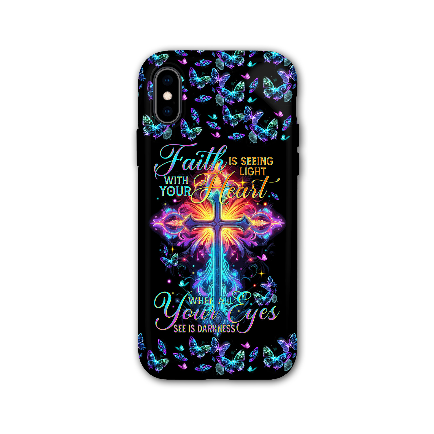 Faith Is Seeing Light With Your Heart Phone Case - Tytm3006234