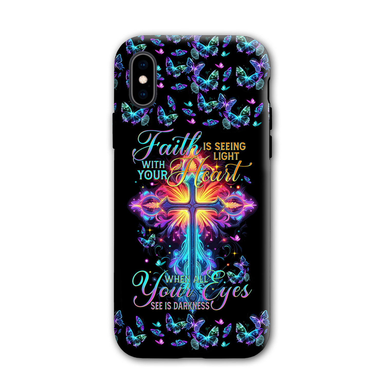 Faith Is Seeing Light With Your Heart Phone Case - Tytm3006234