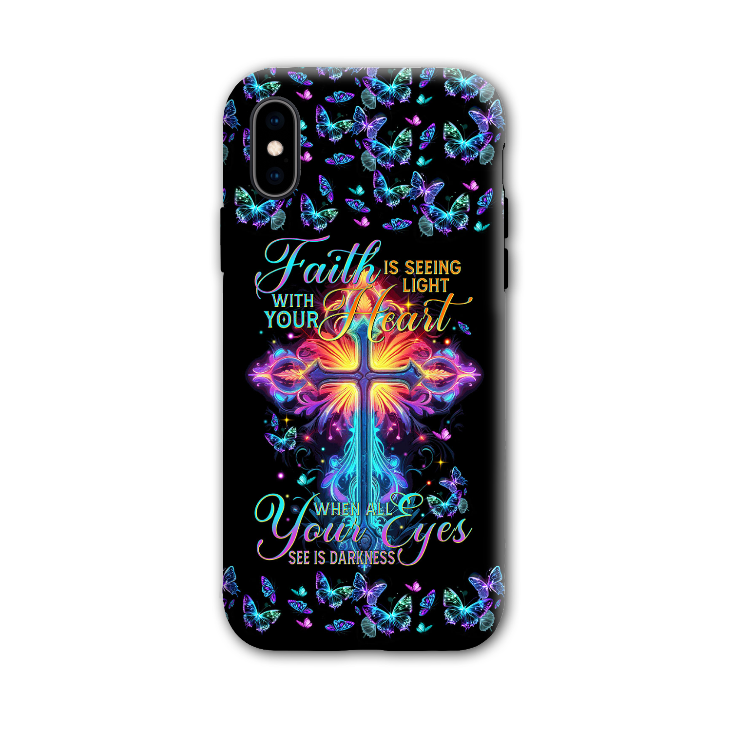 Faith Is Seeing Light With Your Heart Phone Case - Tytm3006234