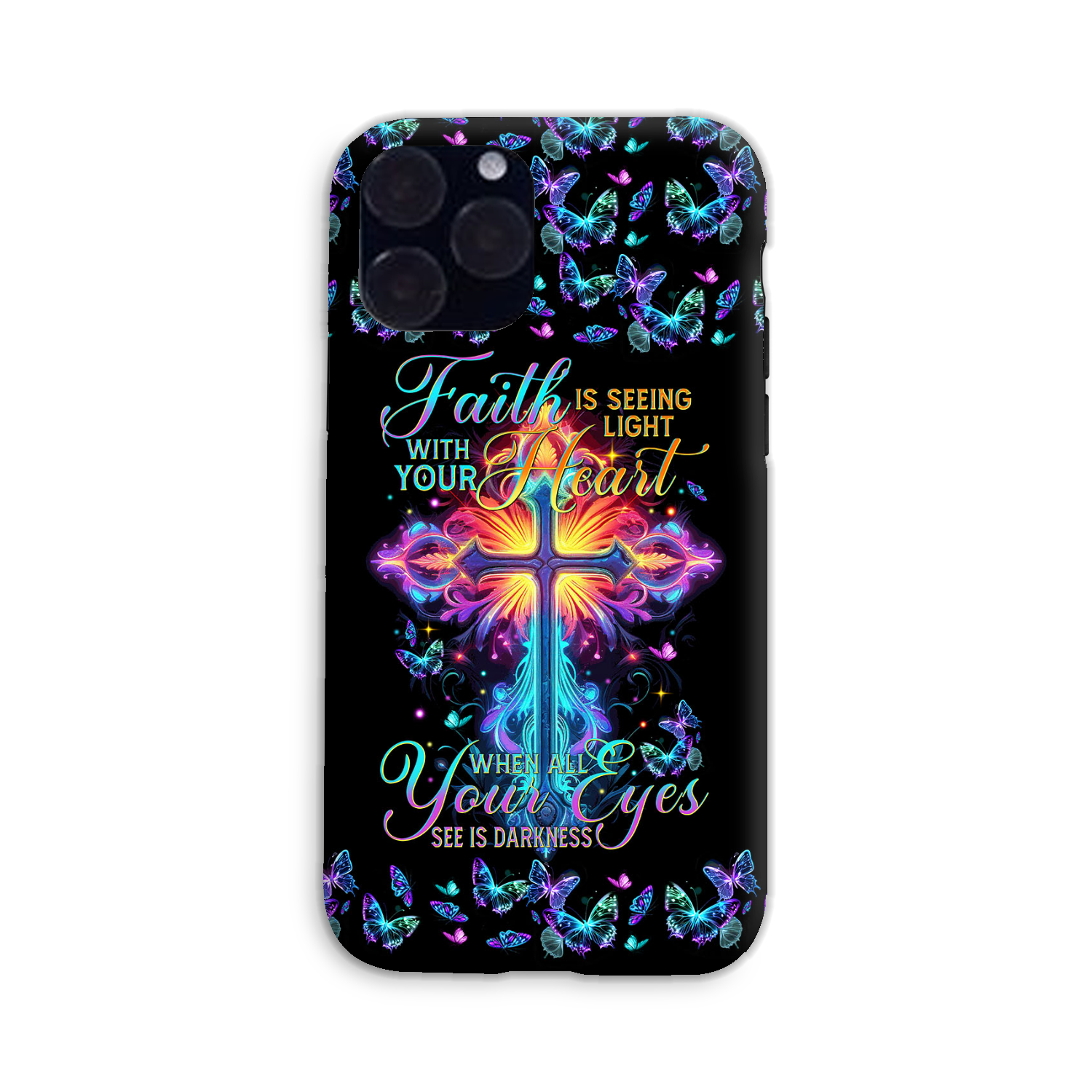 Faith Is Seeing Light With Your Heart Phone Case - Tytm3006234