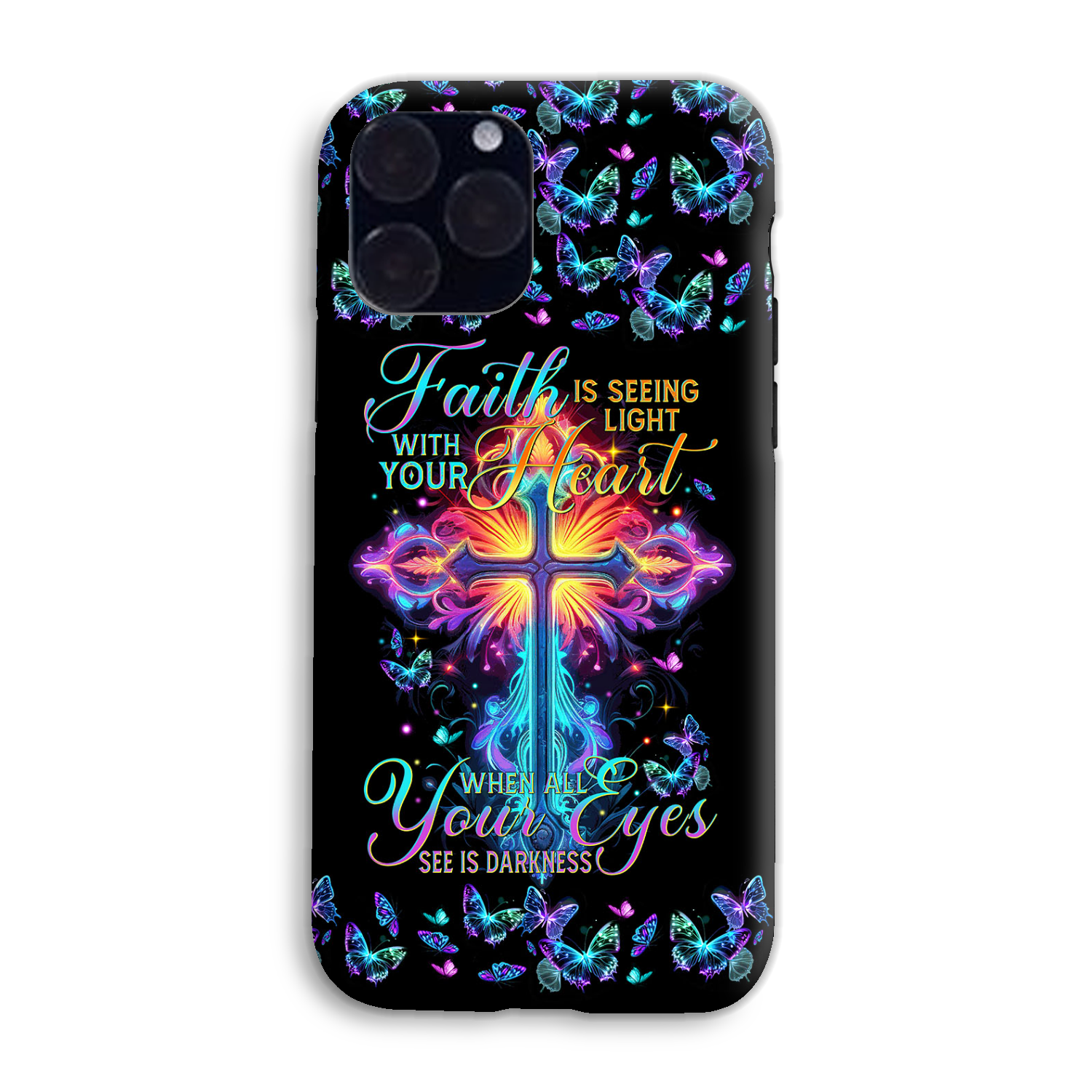 Faith Is Seeing Light With Your Heart Phone Case - Tytm3006234