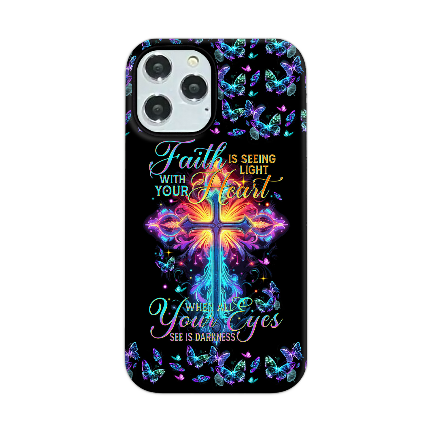 Faith Is Seeing Light With Your Heart Phone Case - Tytm3006234