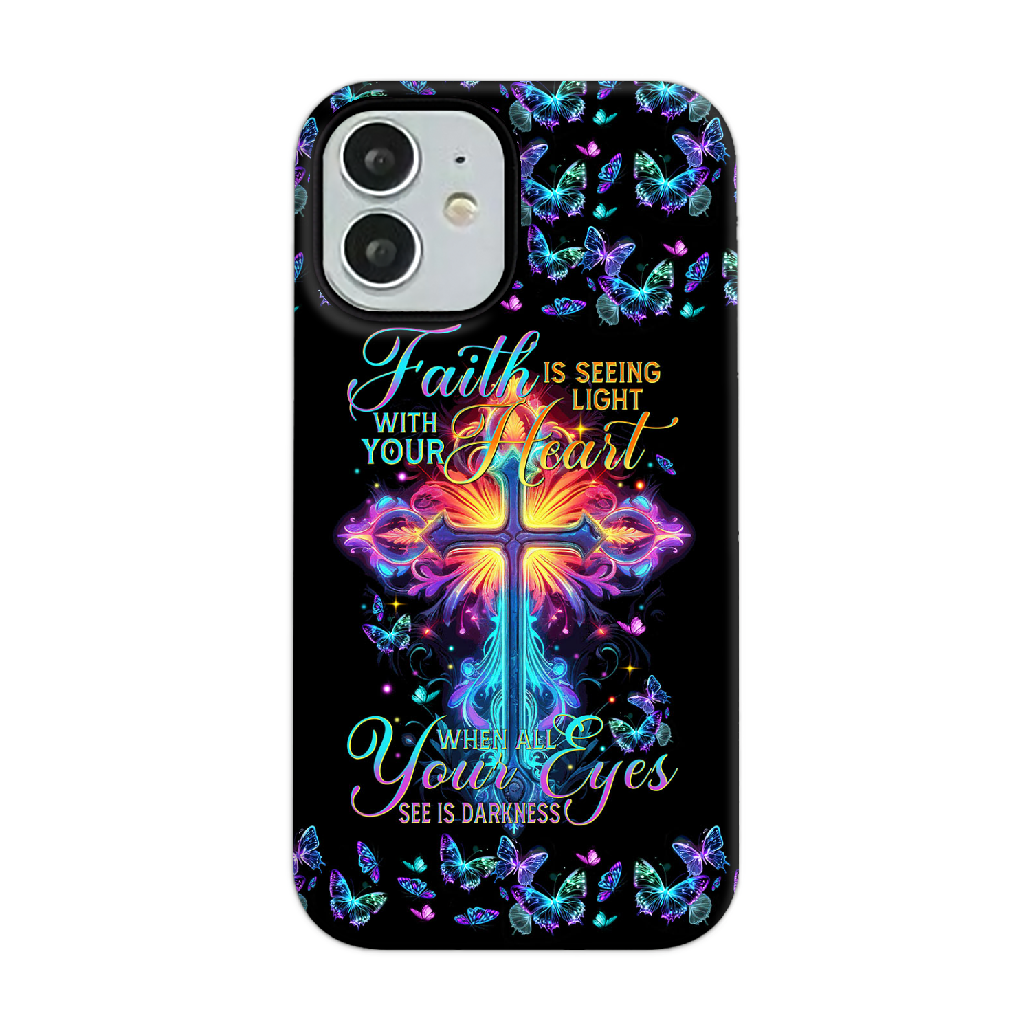 Faith Is Seeing Light With Your Heart Phone Case - Tytm3006234