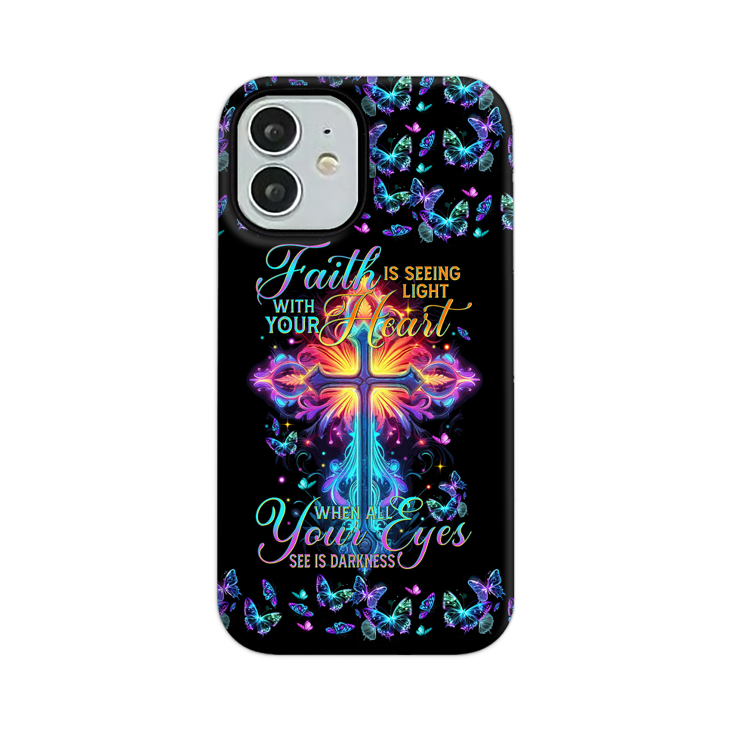 Faith Is Seeing Light With Your Heart Phone Case - Tytm3006234