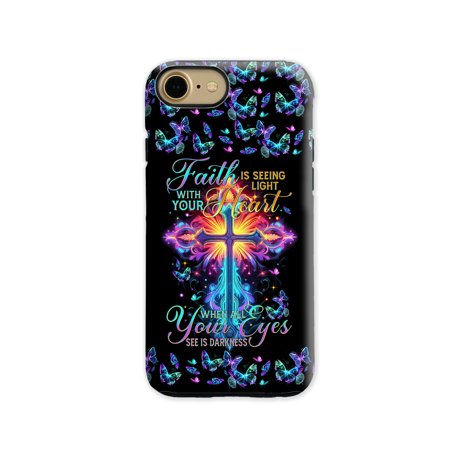 Faith Is Seeing Light With Your Heart Phone Case - Tytm3006234