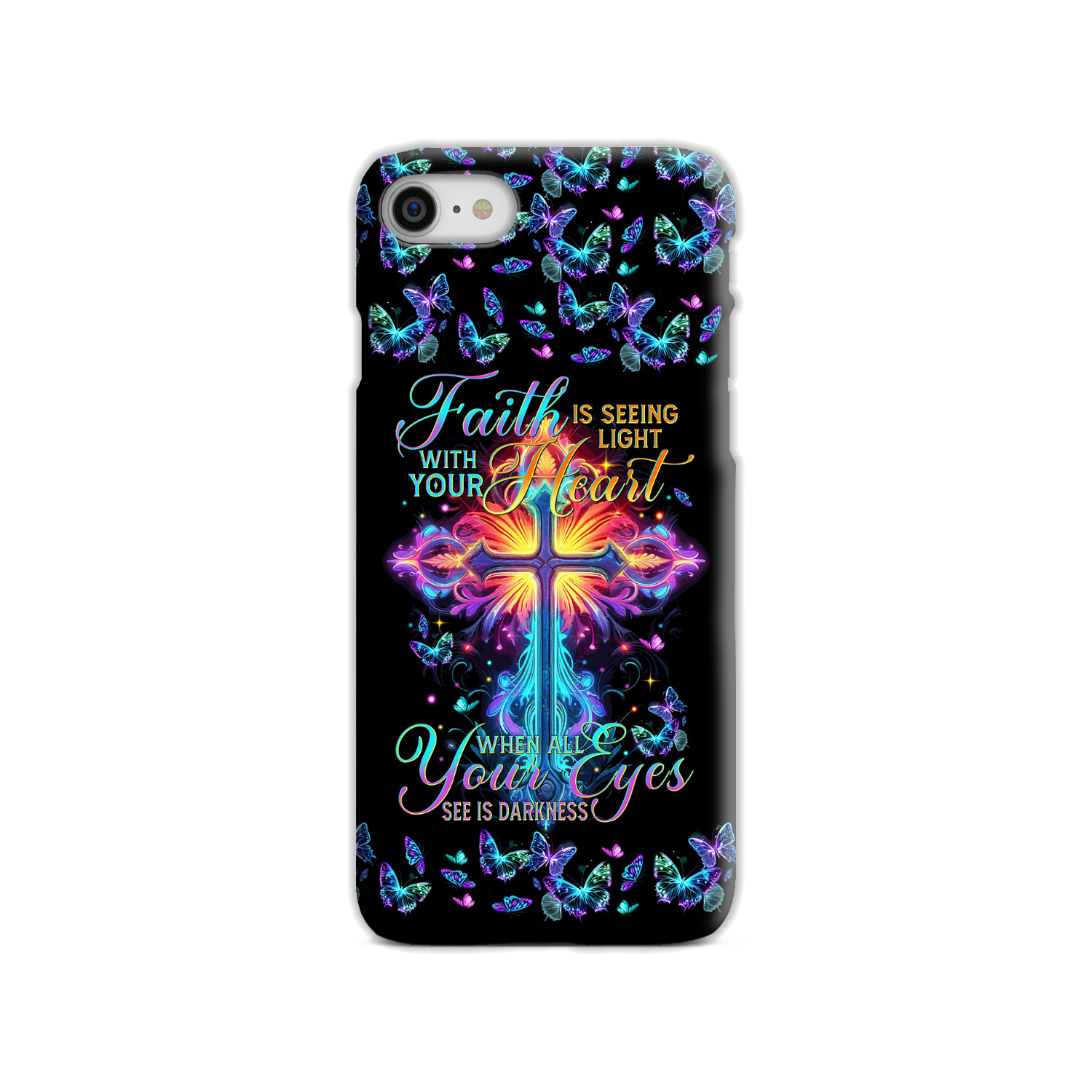 Faith Is Seeing Light With Your Heart Phone Case - Tytm3006234