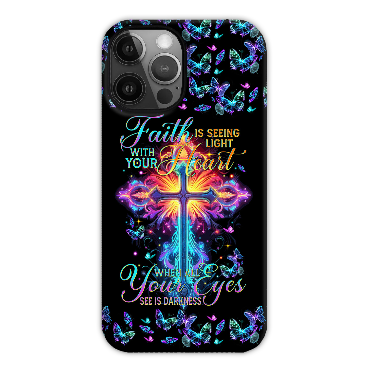 Faith Is Seeing Light With Your Heart Phone Case - Tytm3006234