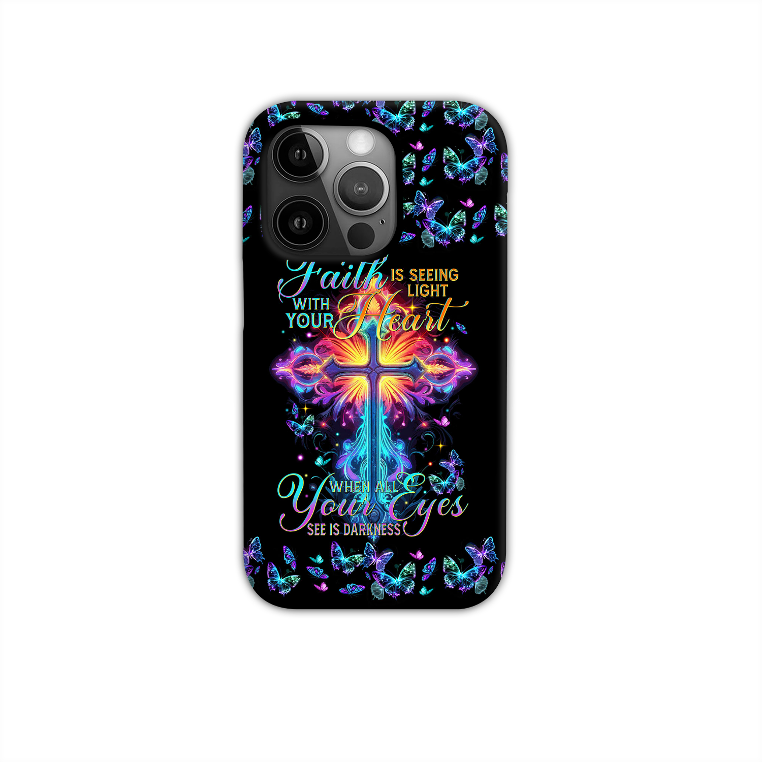 Faith Is Seeing Light With Your Heart Phone Case - Tytm3006234