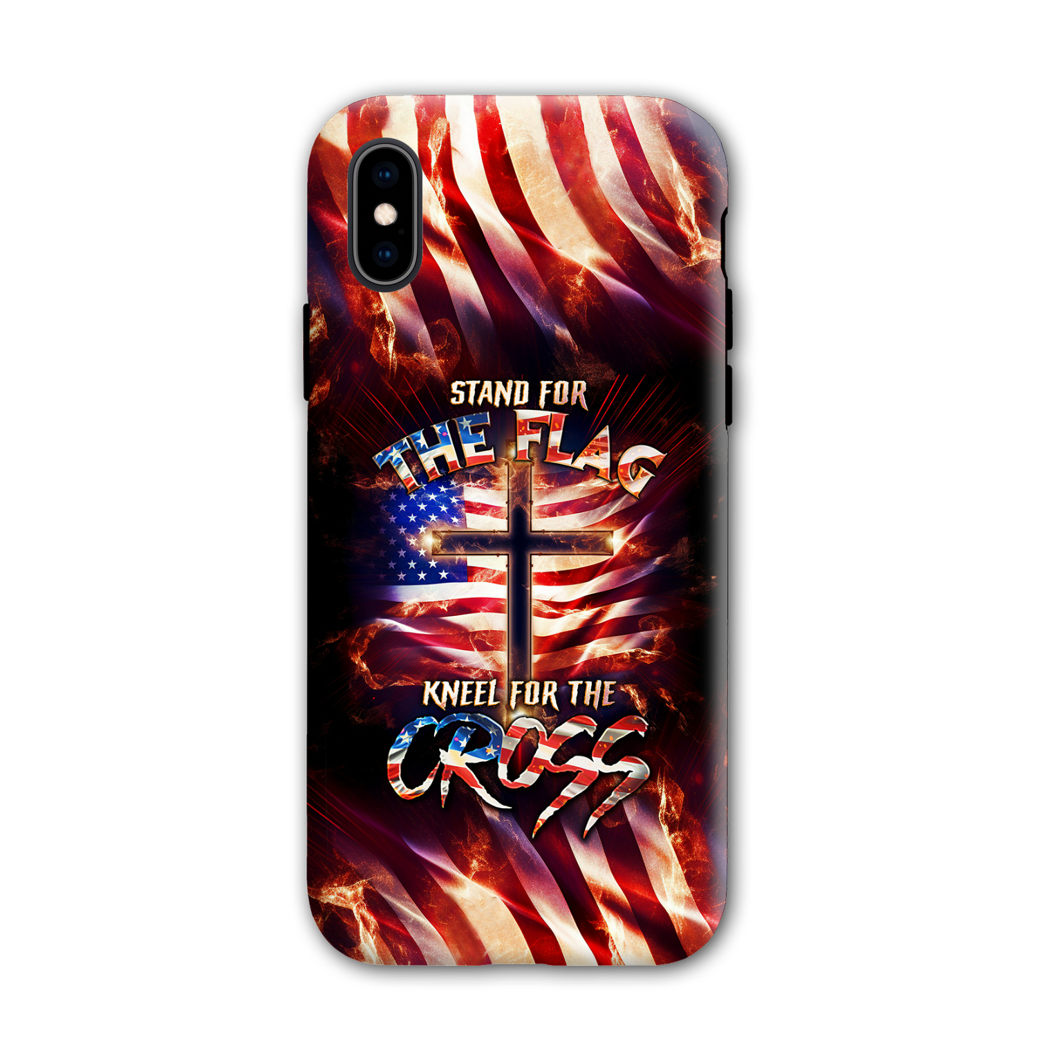 Stand For The Flag Kneel For The Cross Phone Case - Tlno0308231