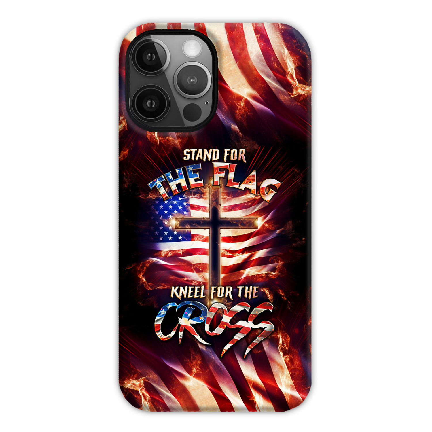 Stand For The Flag Kneel For The Cross Phone Case - Tlno0308231