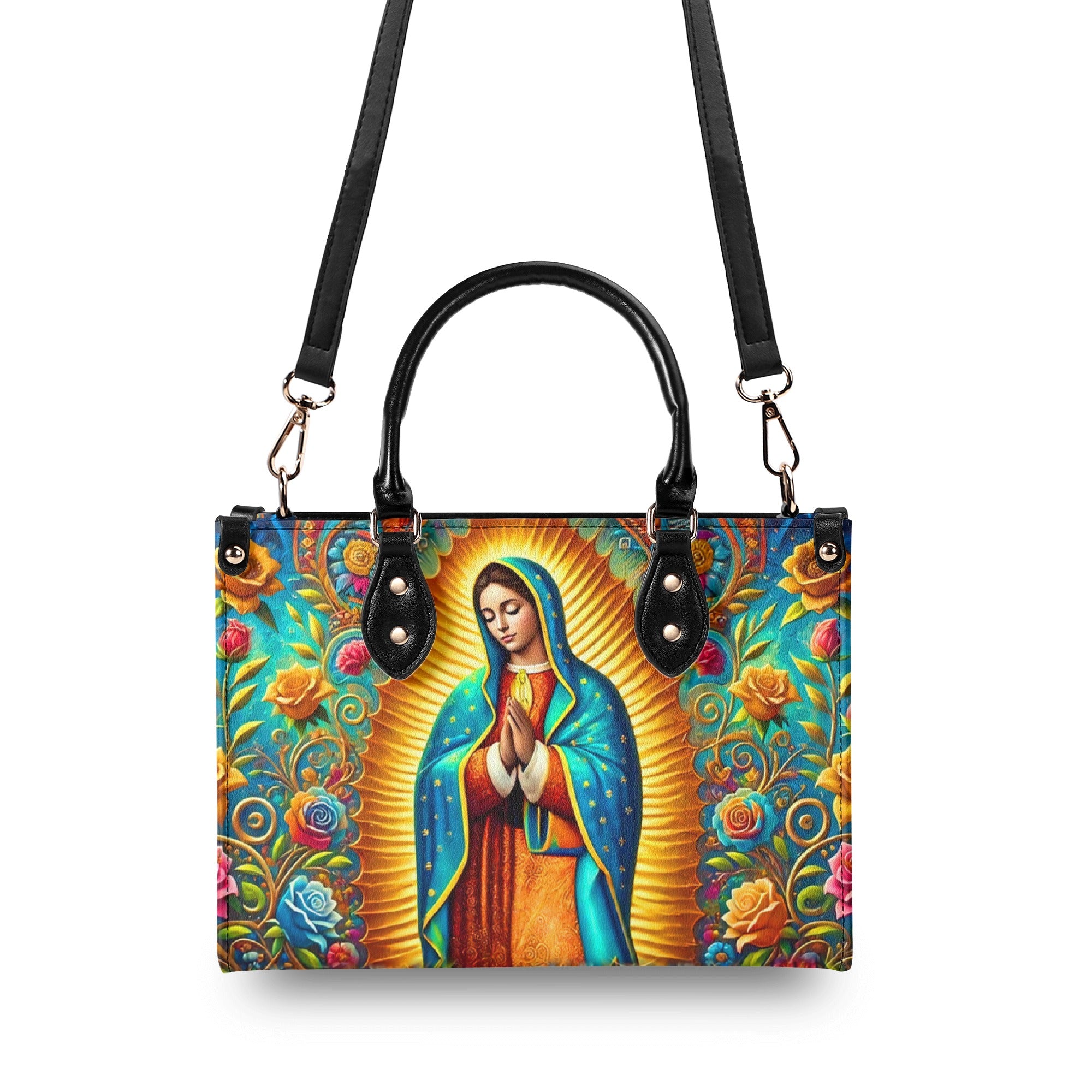 Mary Of Guadalupe Leather Handbag - Yhhn2602254