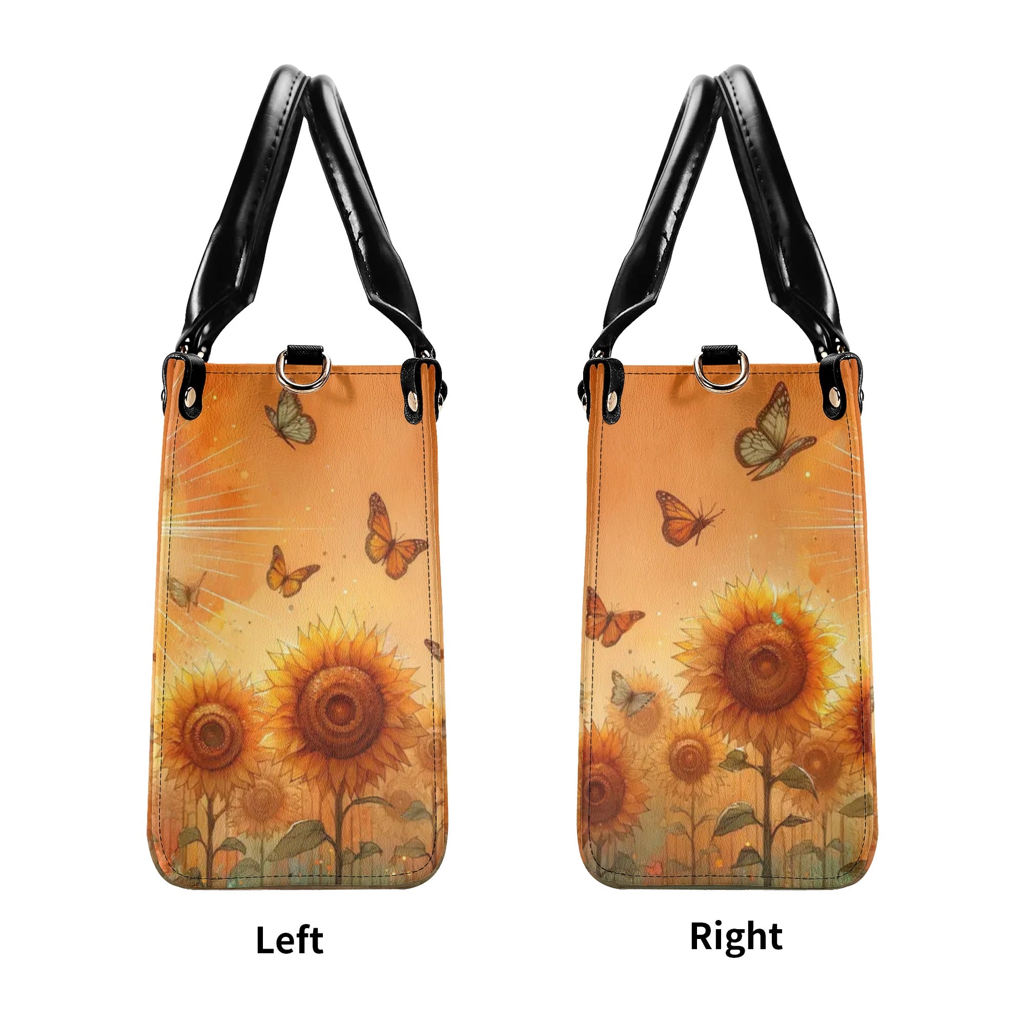 I Only Kneel For One Man Sunflower Leather Handbag - Tlnt1306244