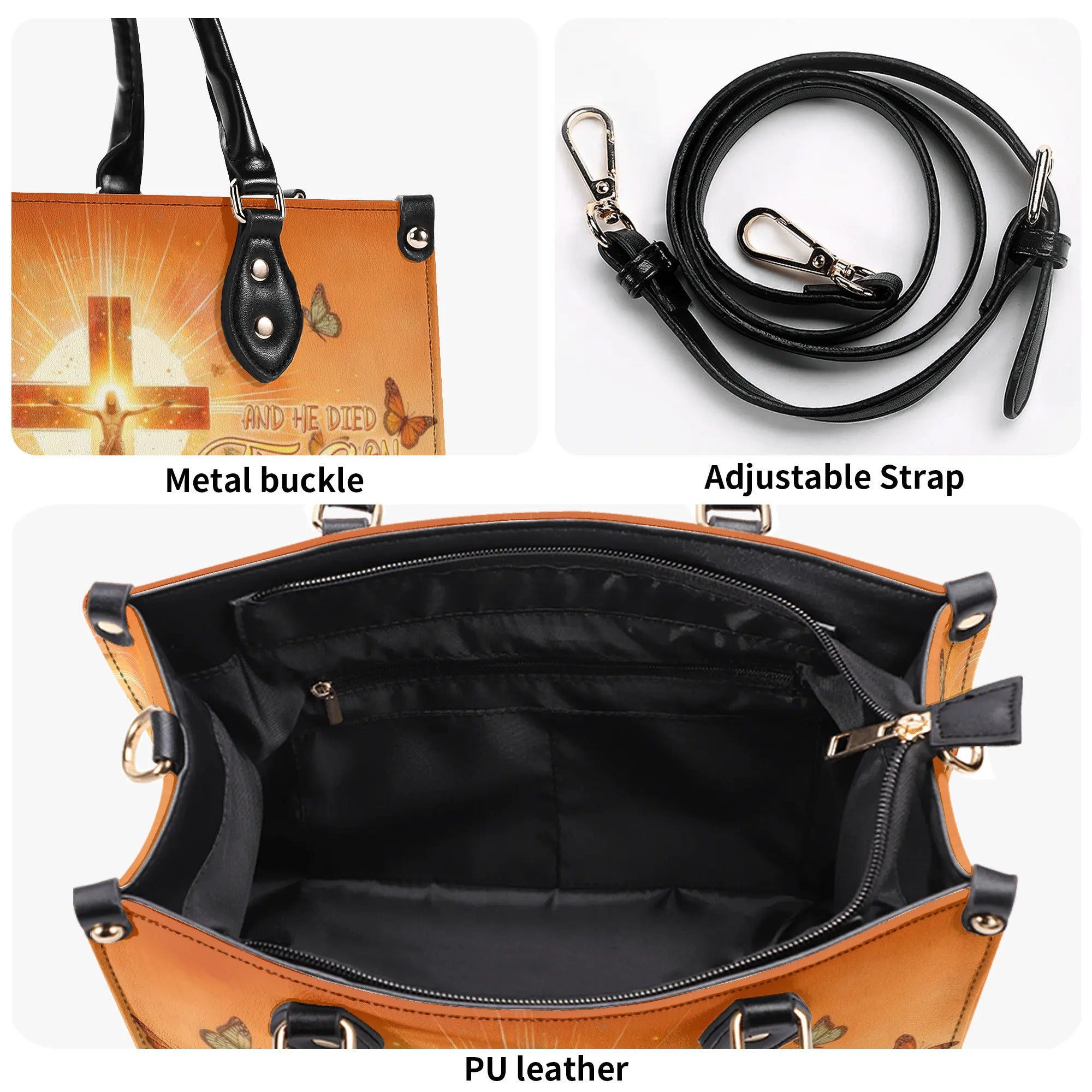 I Only Kneel For One Man Sunflower Leather Handbag - Tlnt1306244