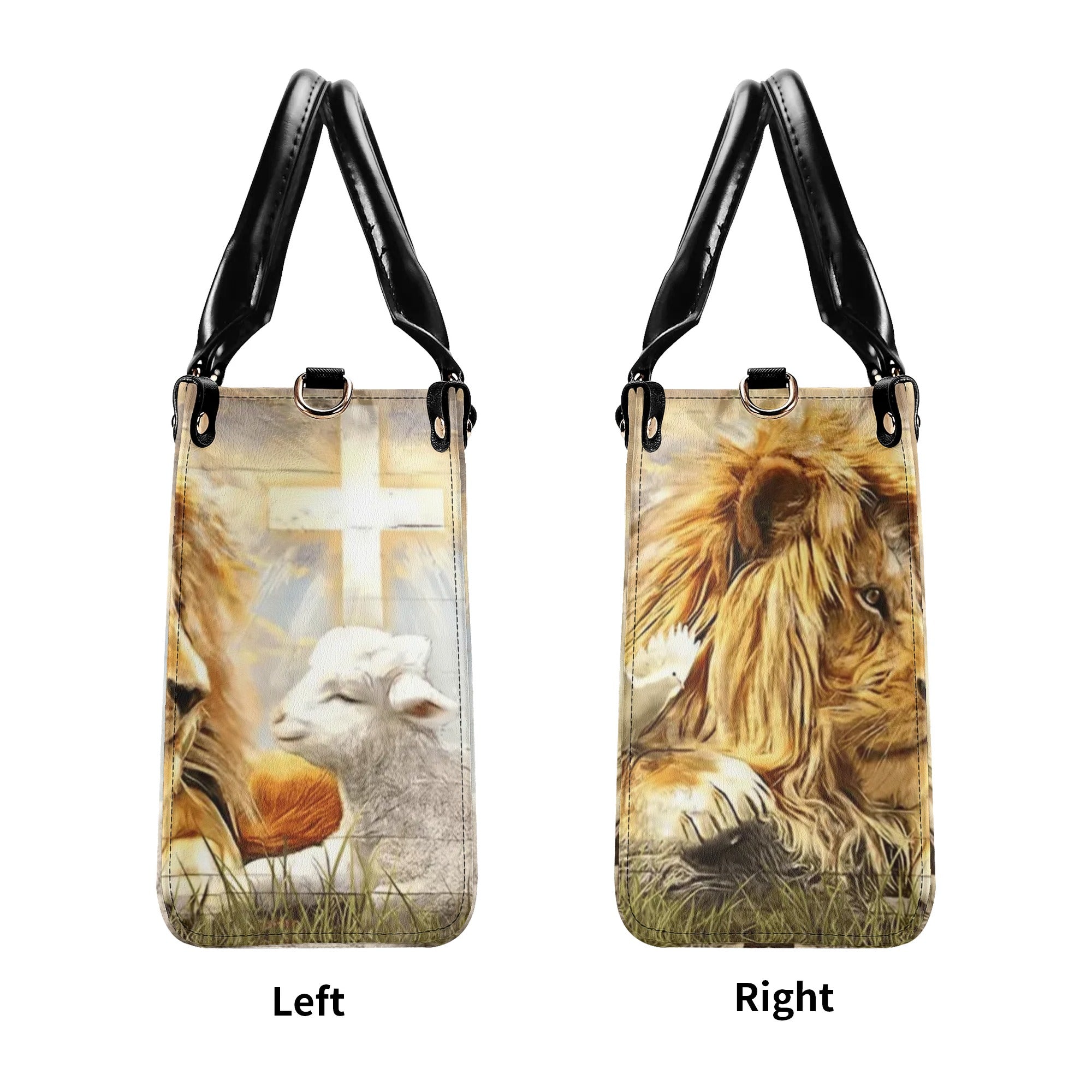 Lion Cross Lamb Leather Handbag - Yhdu3008244