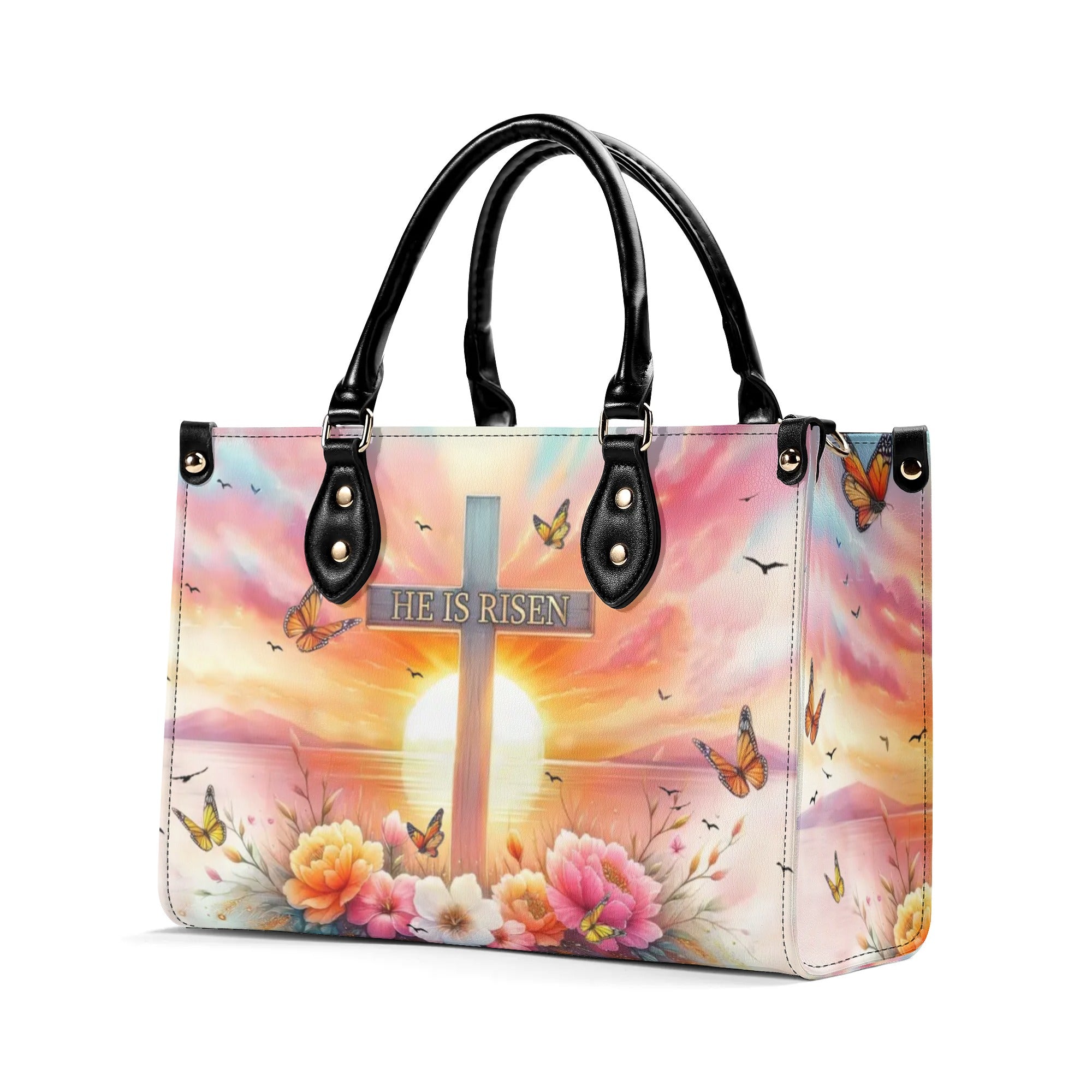 He Is Risen Leather Handbag - Yhhn0706244