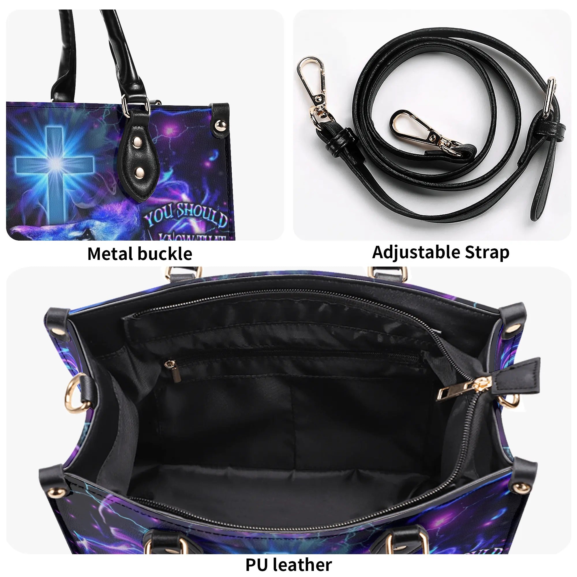 Jesus Dropped The Charges Leather Handbag - Yhdu0509244