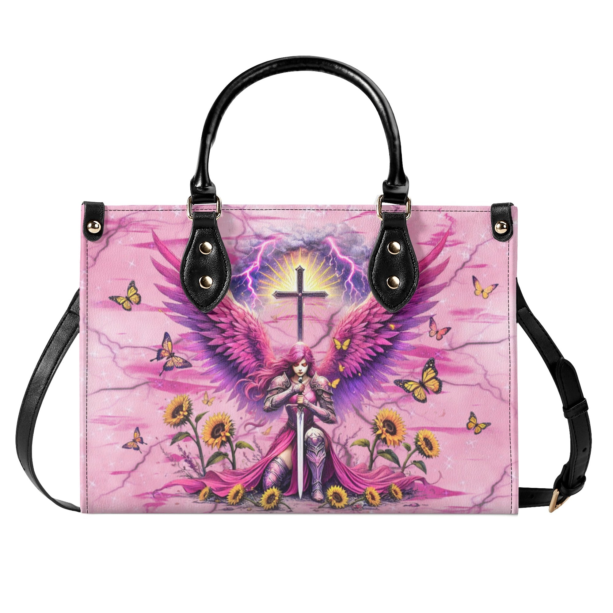 God's Warrior Sunflower Leather Handbag - Yhhg2612245