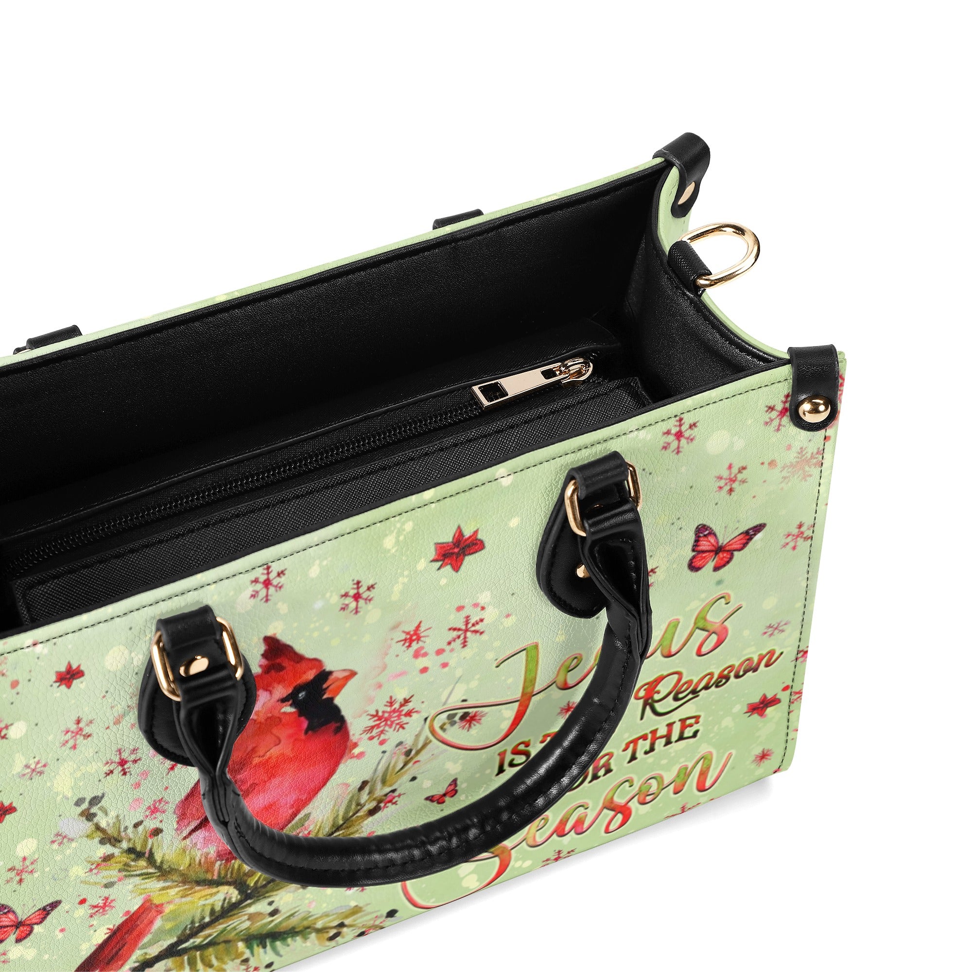 Jesus The Reason Cardinal Christmas Leather Handbag - Yhhg1410244