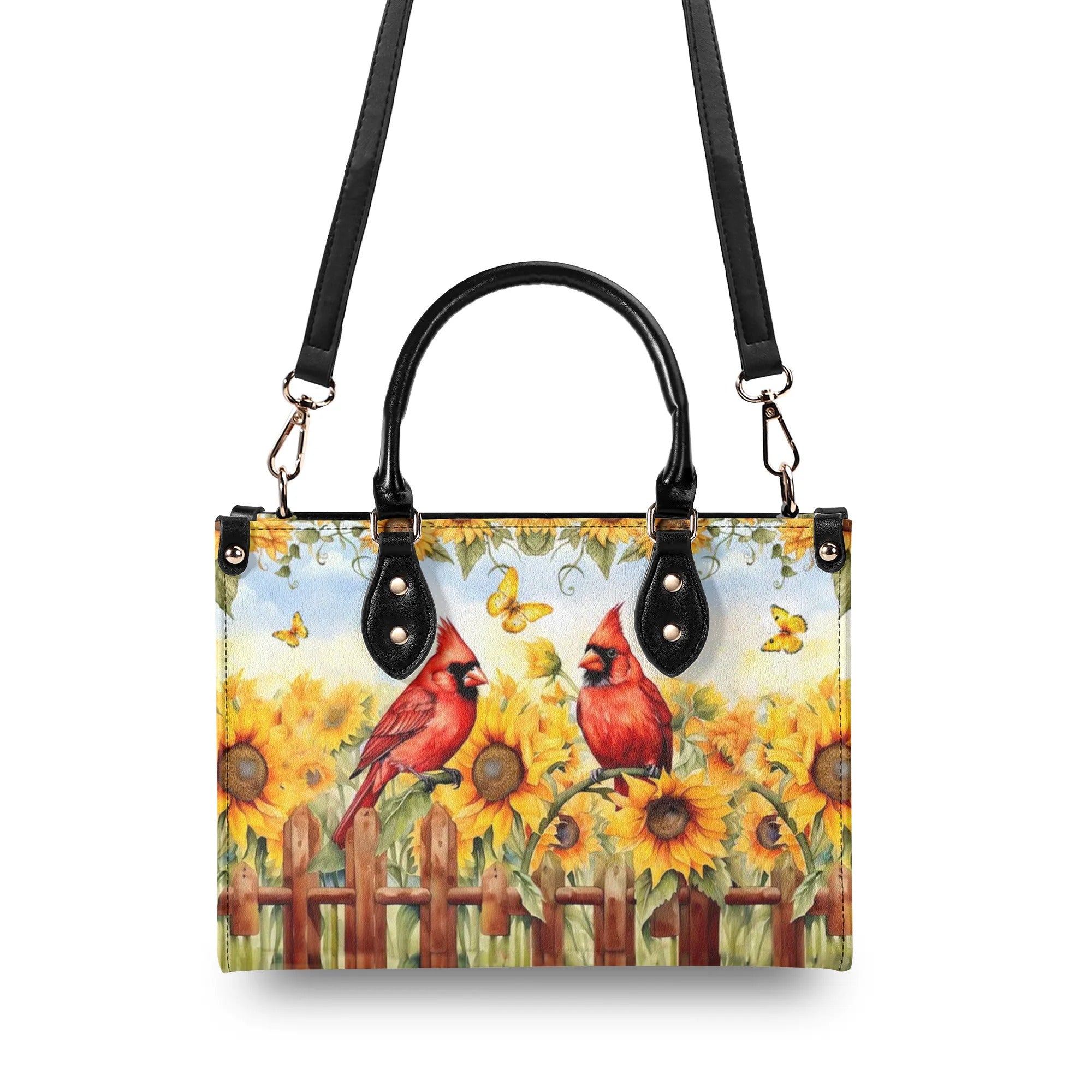 When Cardinals Appear Angels Are Near Leather Handbag - Yhln0506245