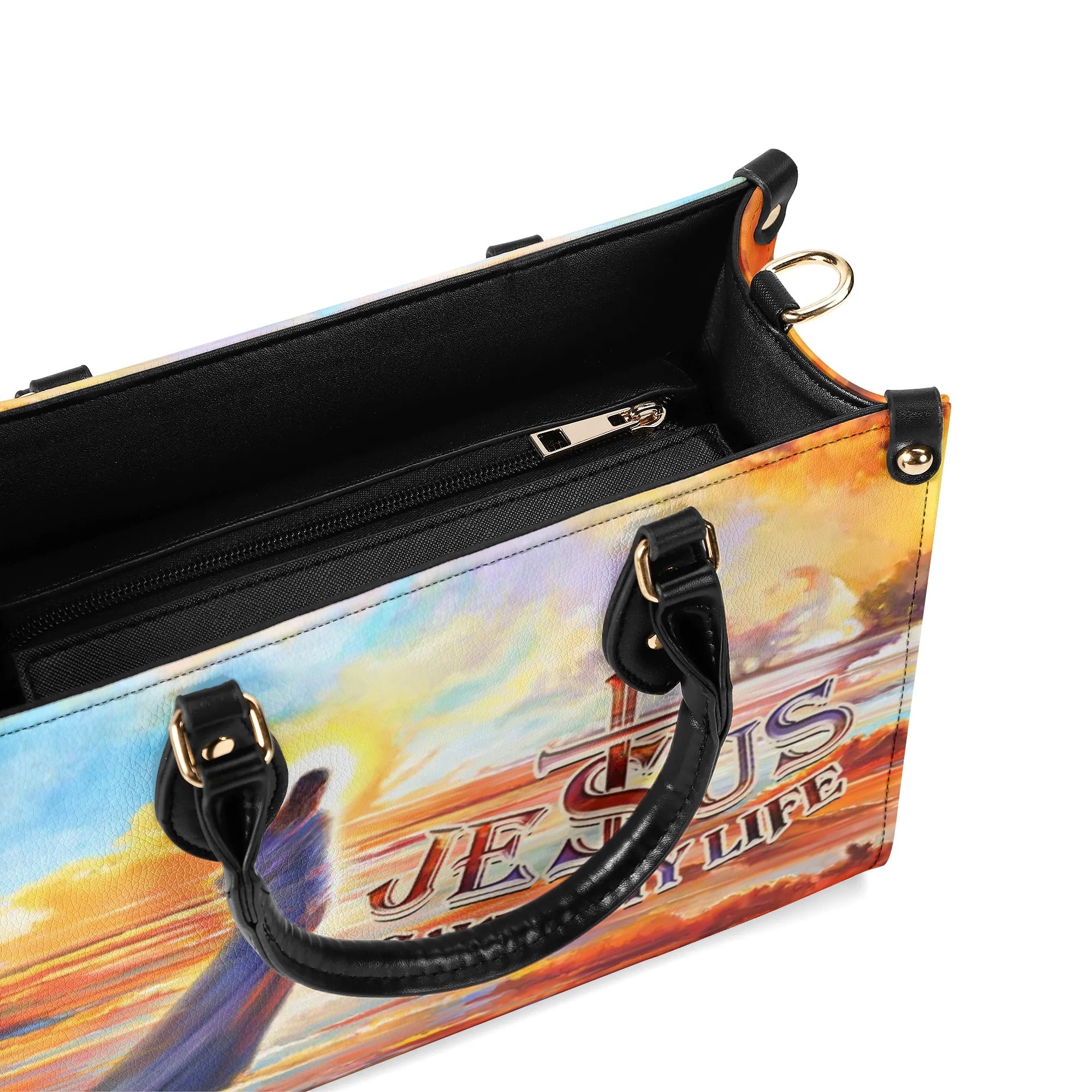 Jesus Saved My Life Leather Handbag - Yhhn2509245