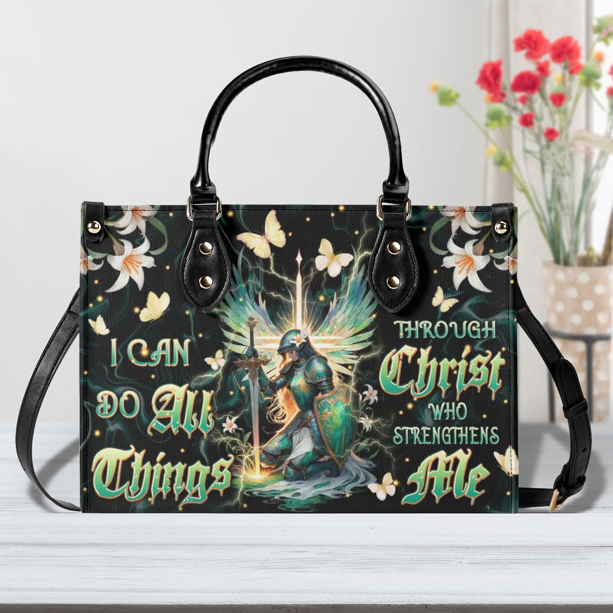 I Can Do All Things Leather Handbag - Tlpq2108244