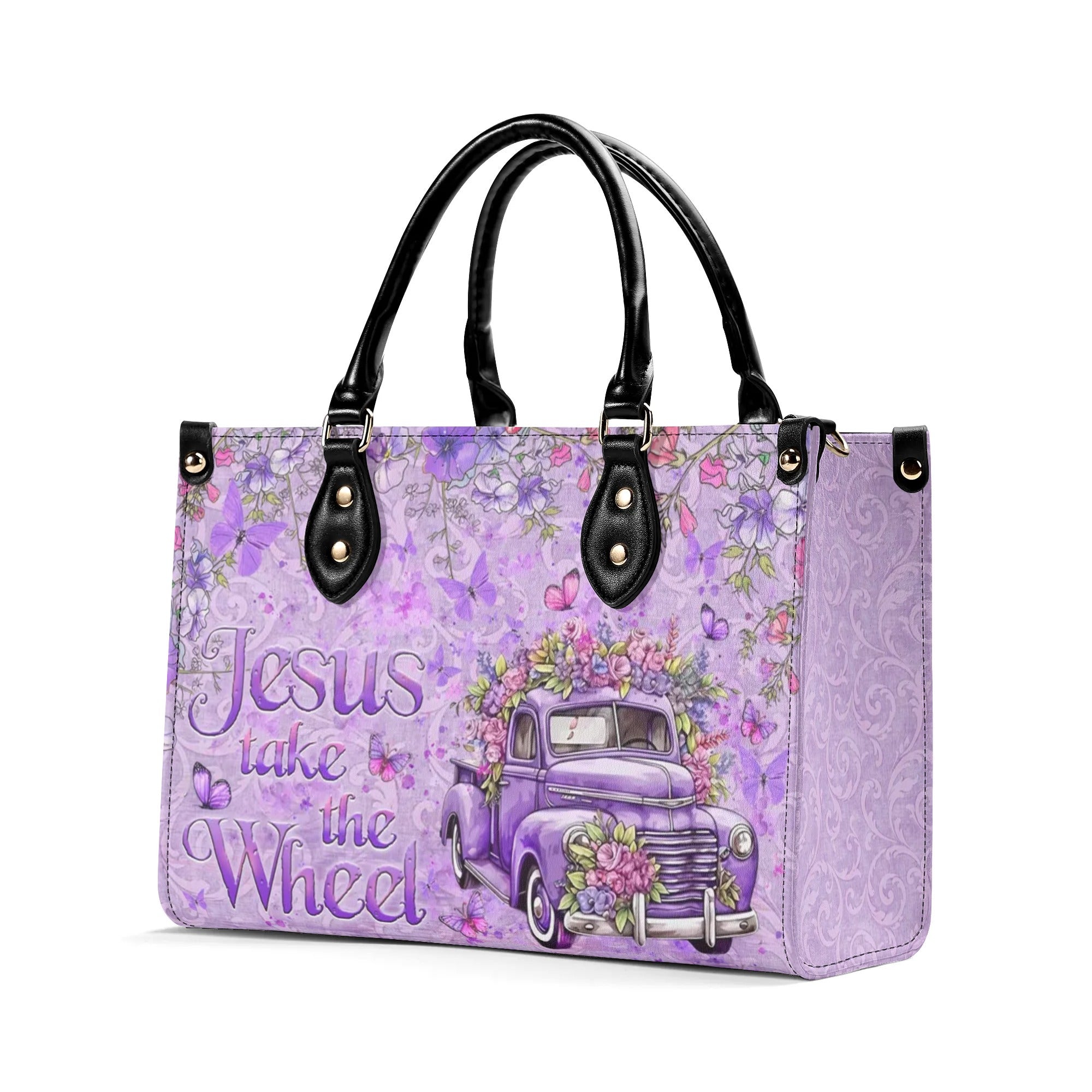 Jesus Take The Wheel Leather Handbag - Yhlt2908244