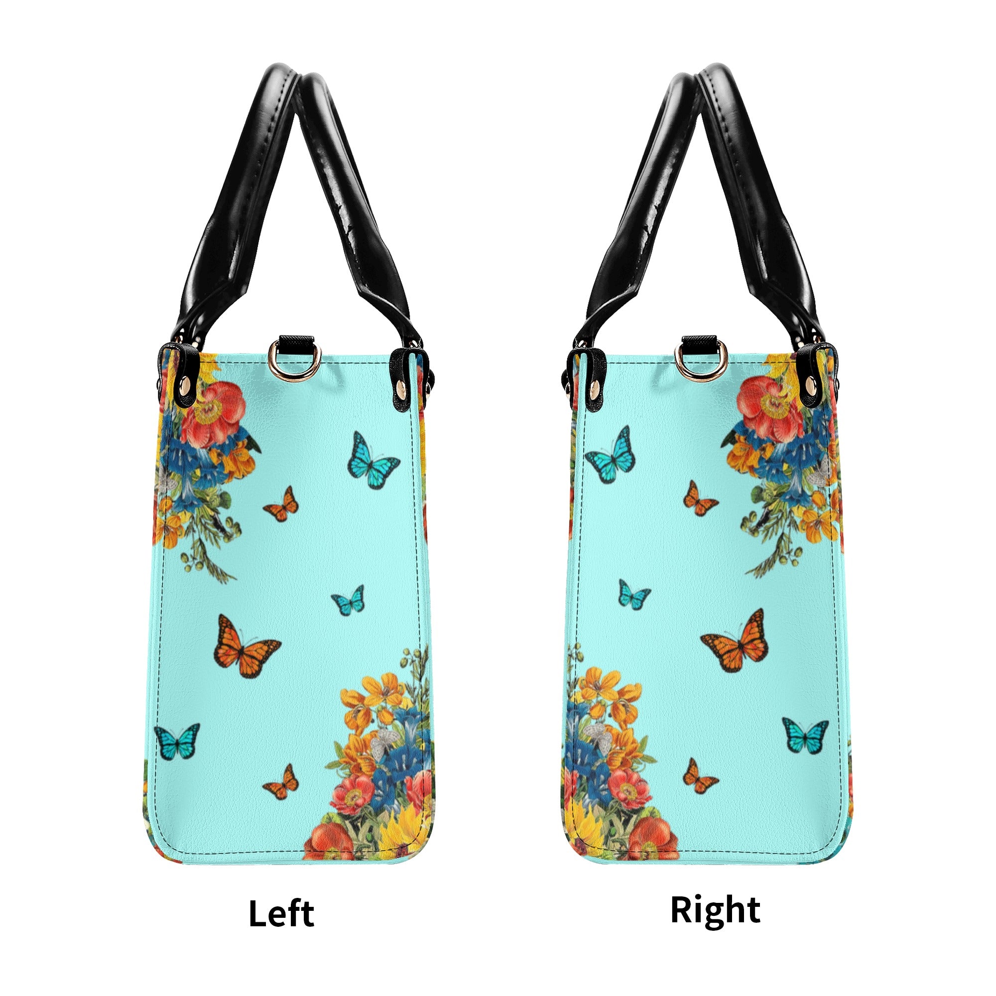 She Is Clothed In Strength And Dignity Butterfly Leather Handbag - Tltr2211244