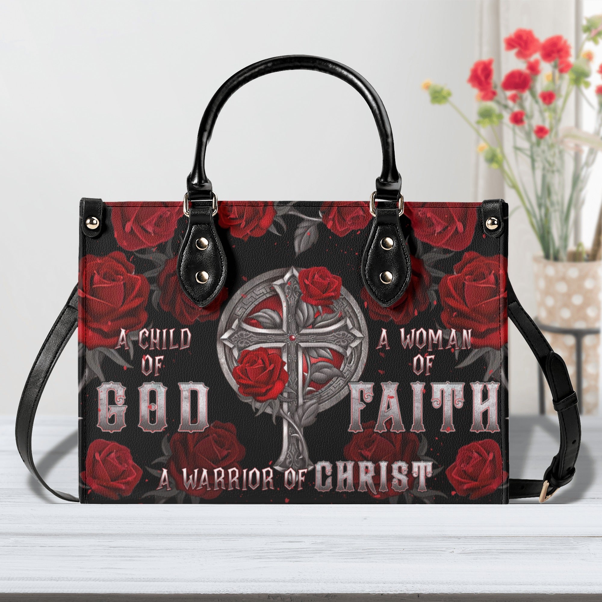 A Child Of God A Woman Of Faith  Leather Handbag  - Tlnt2312244