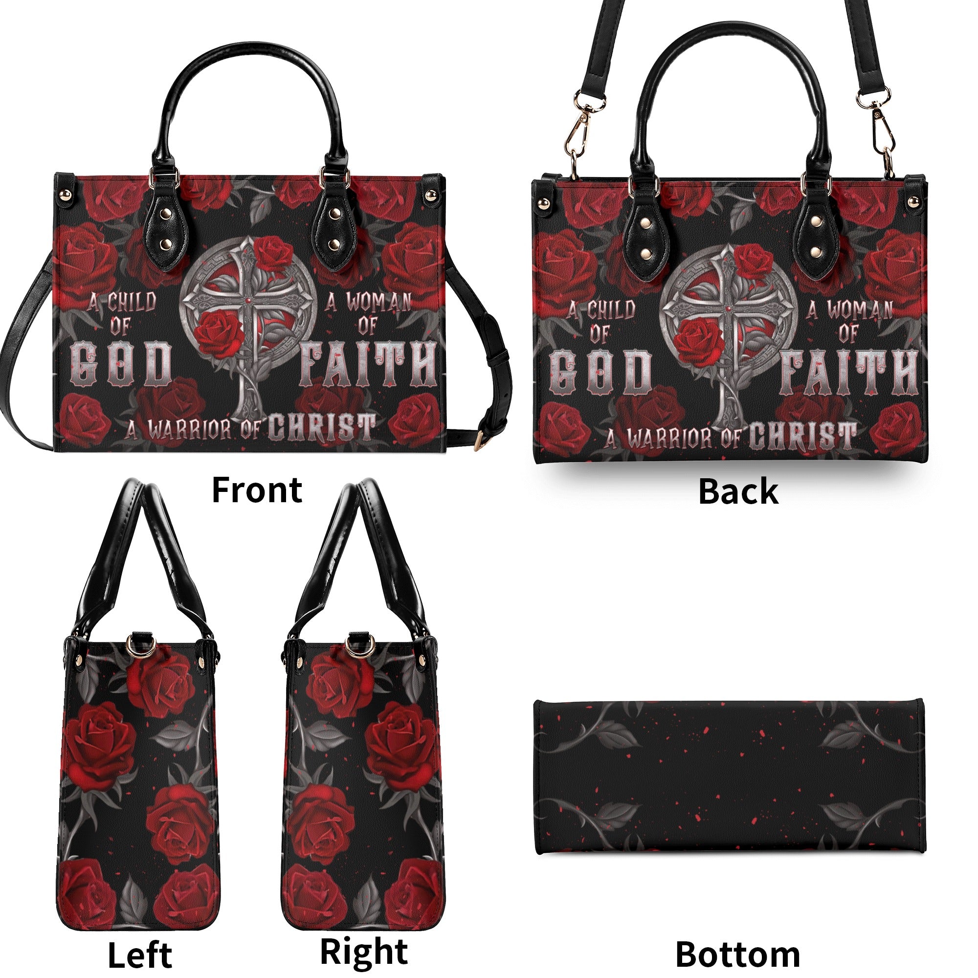 A Child Of God A Woman Of Faith  Leather Handbag  - Tlnt2312244