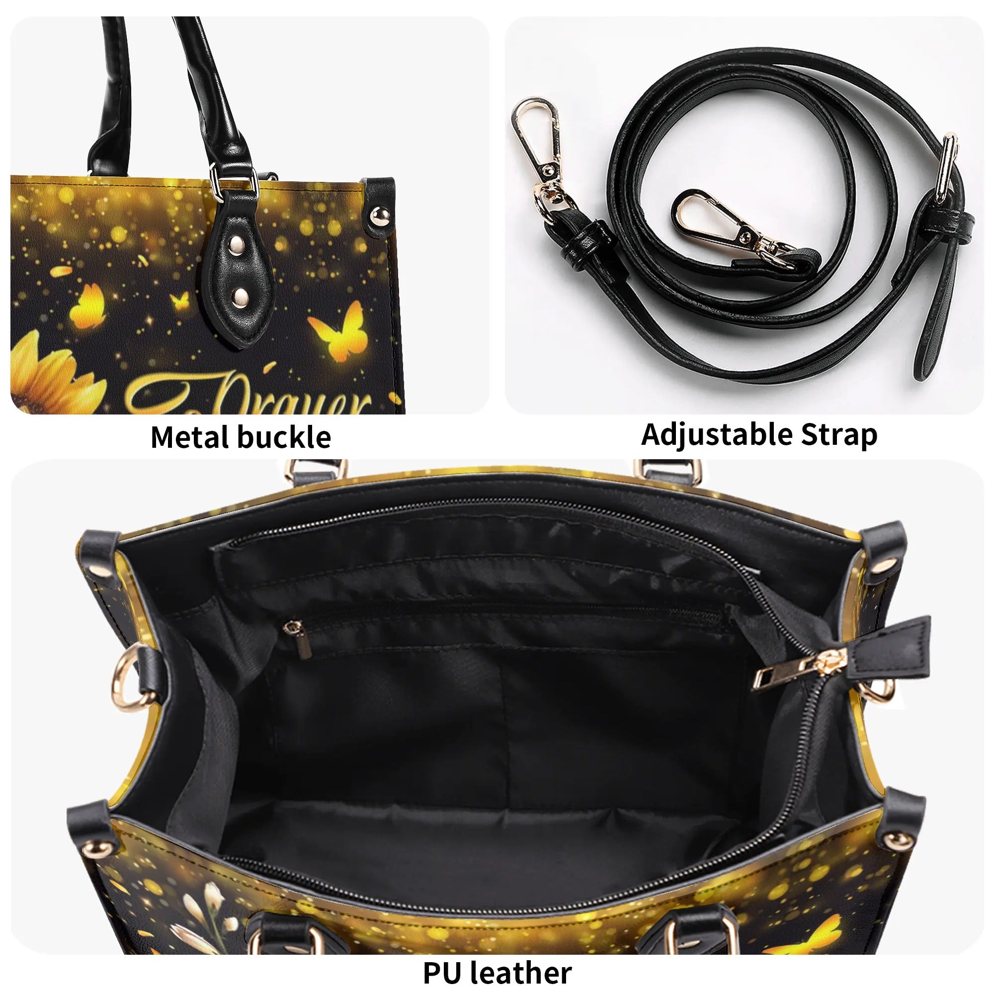 Prayer Changes Things Leather Handbag - Yhln2808244