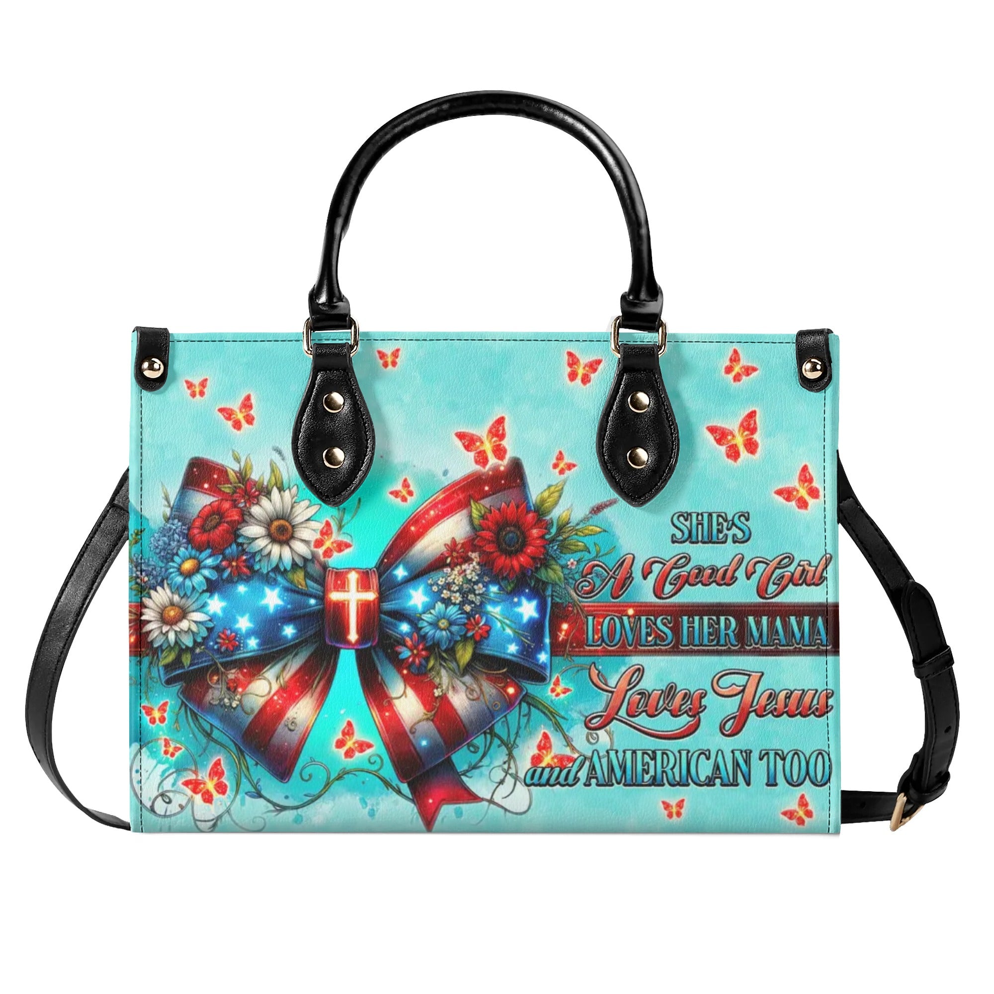 She's A Good Girl Leather Handbag - Tytd0406242