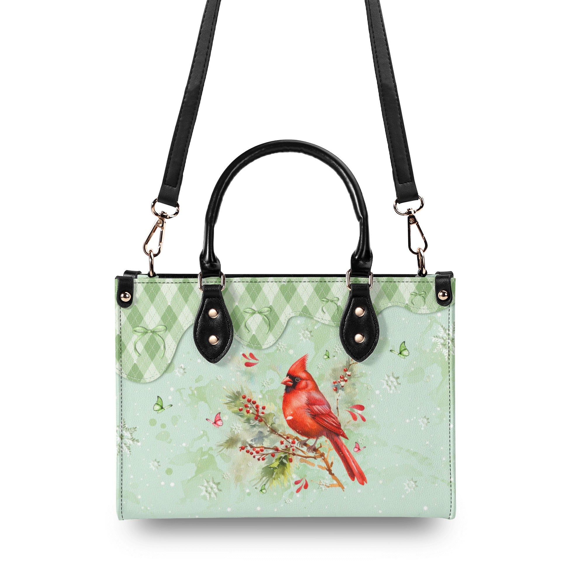 When Cardinals Appear Angels Are Near Leather Handbag - Yhlt2510244