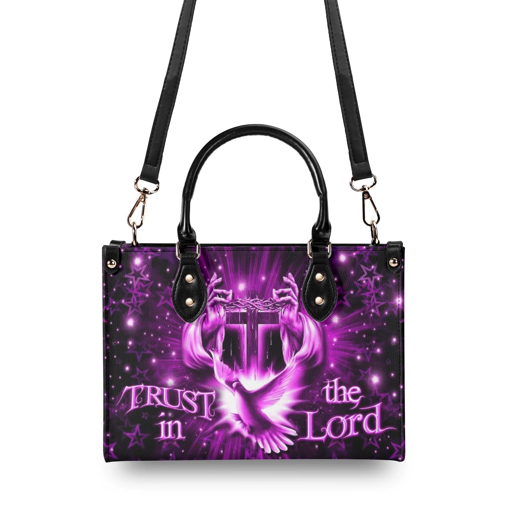 Trust In The Lord Leather Handbag - Yhdu0910244