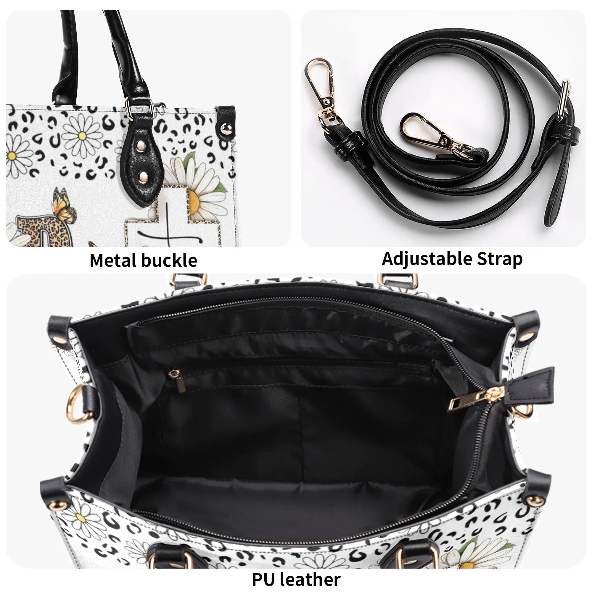 With God All Things Are Possible Leather Handbag - Yhdu1106244