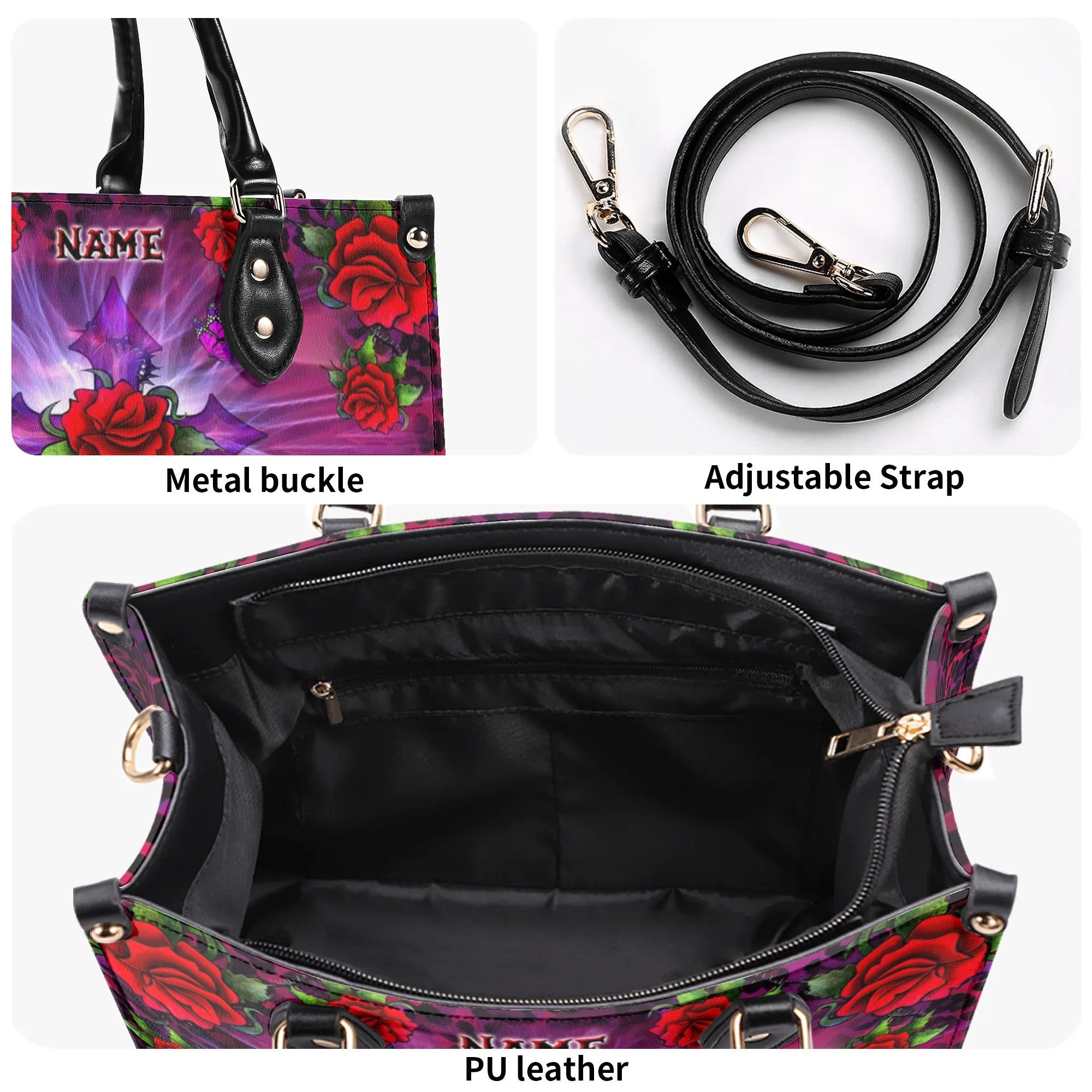 Cross Rose Leather Handbag - Tltw0507243