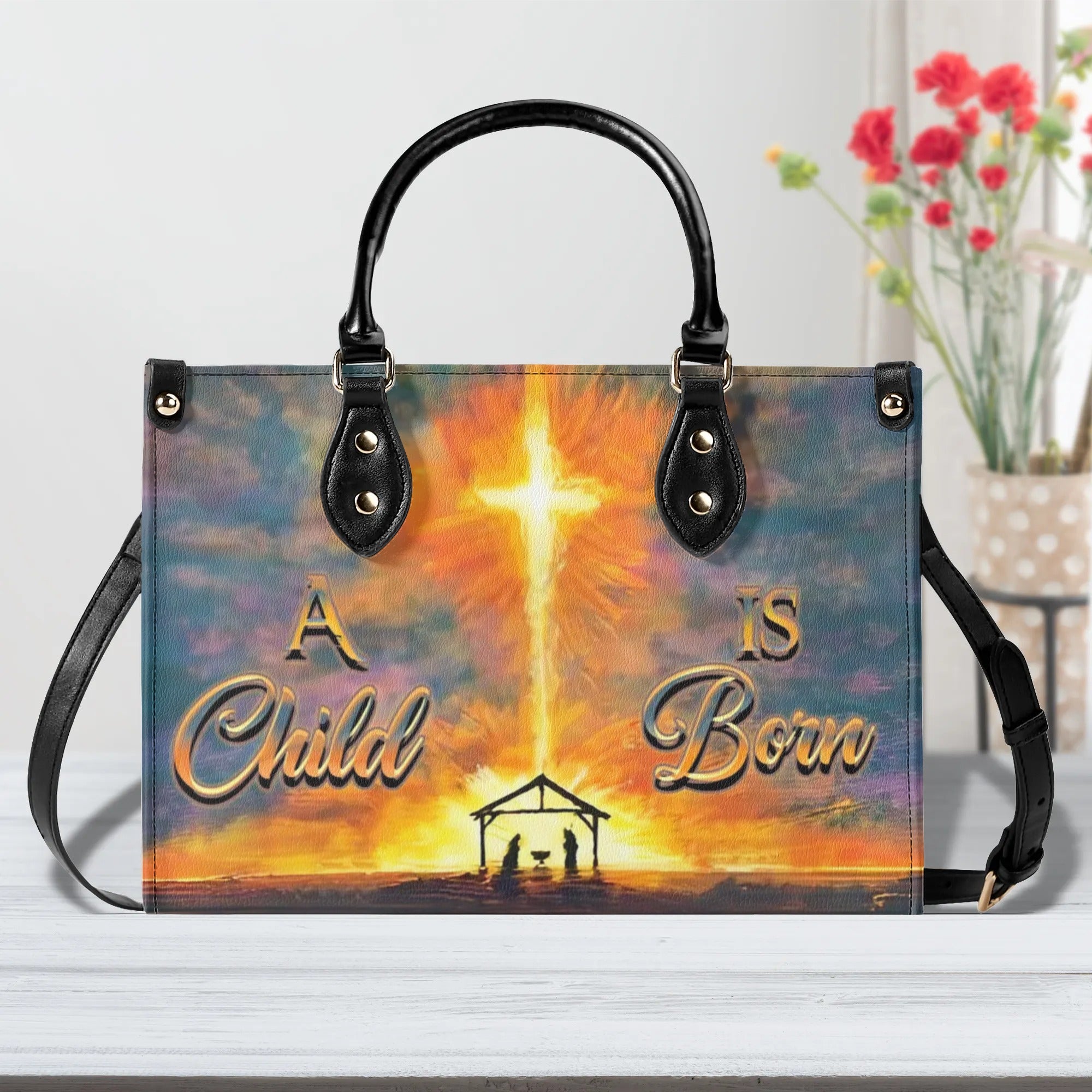 A Child Is Born Leather Handbag - Yhhn1508244