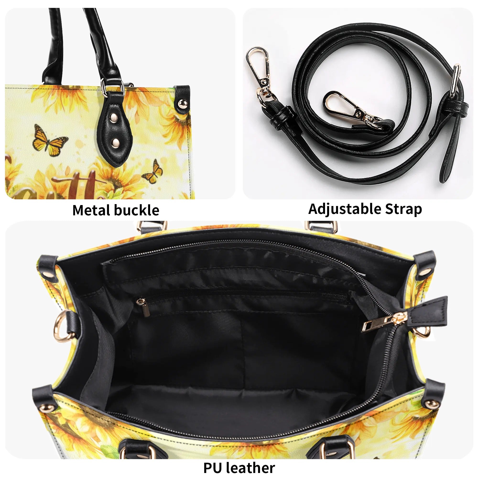 Faith Sunflower Leather Handbag - Tltr1806245