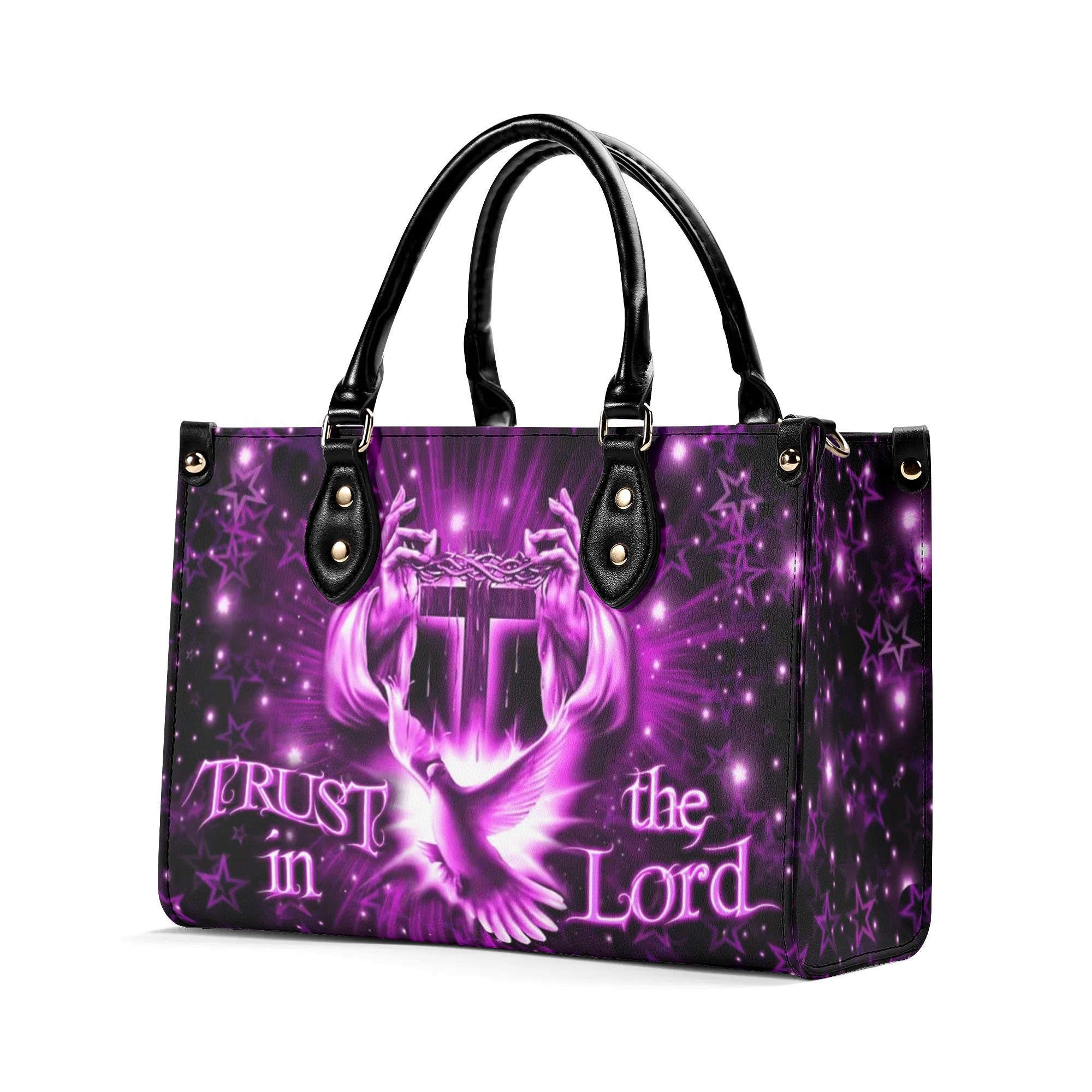 Trust In The Lord Leather Handbag - Yhdu0910244