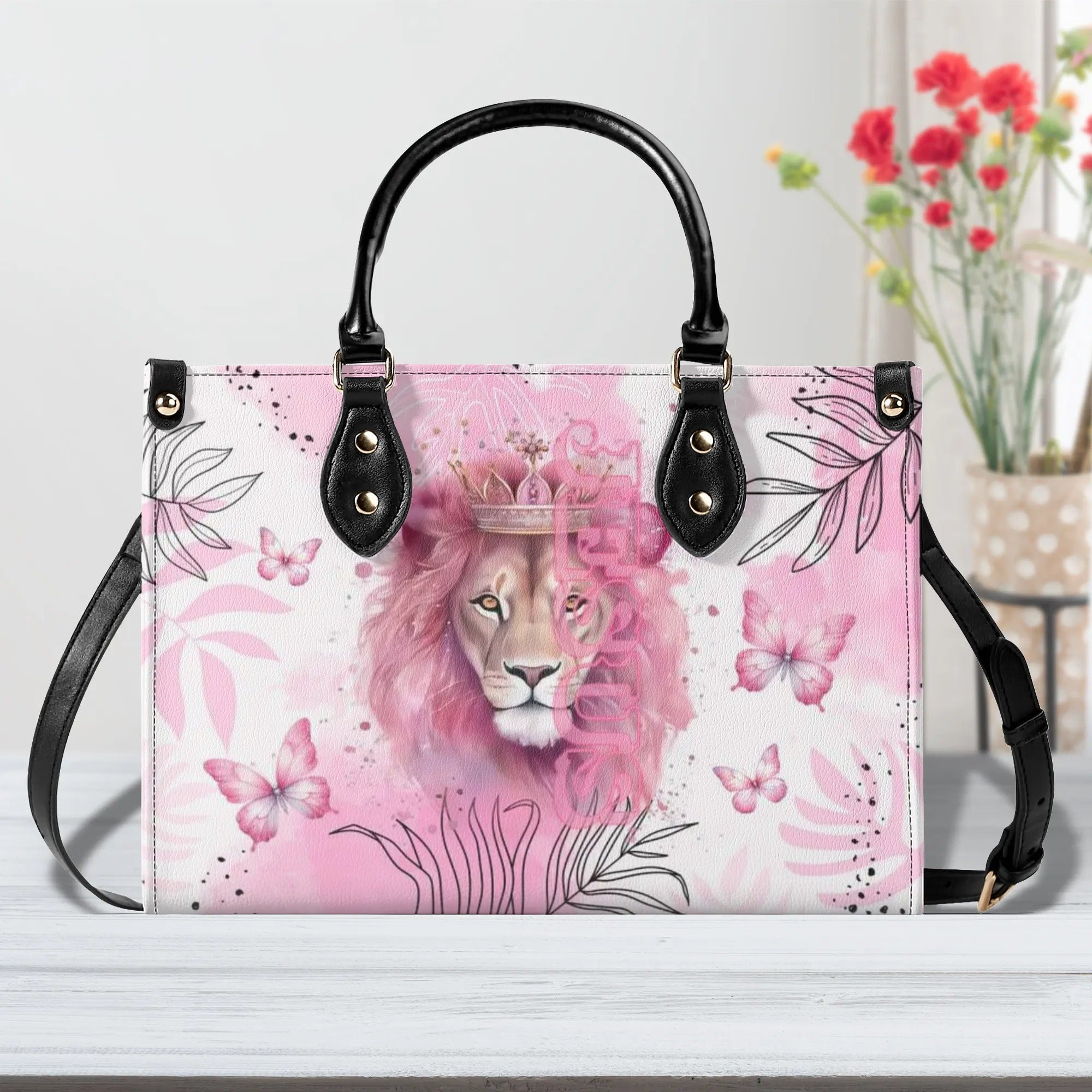 Jesus Lion Leather Handbag - Tlno0306243