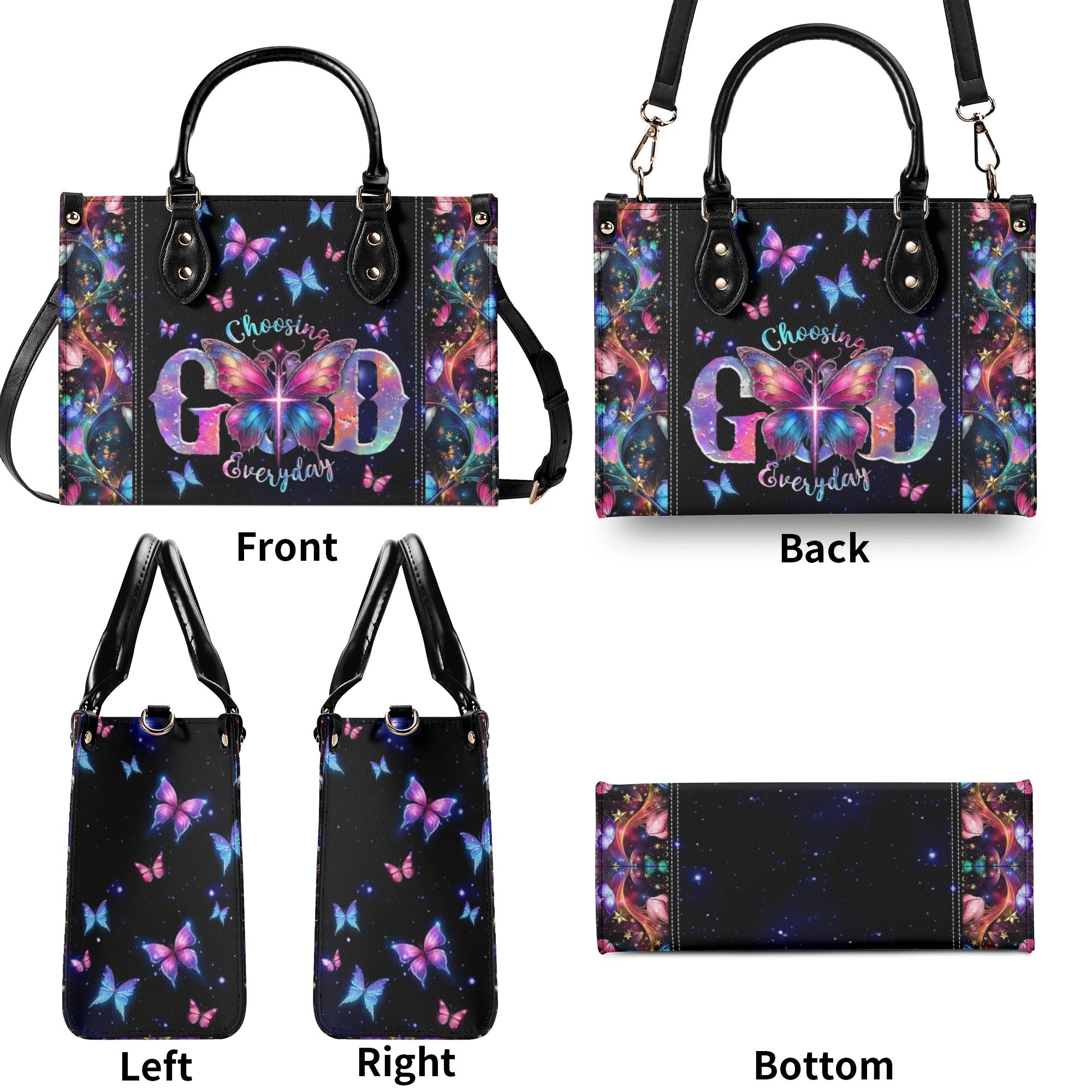 Choosing God Everyday Butterfly Leather Handbag - Tlnz0606244