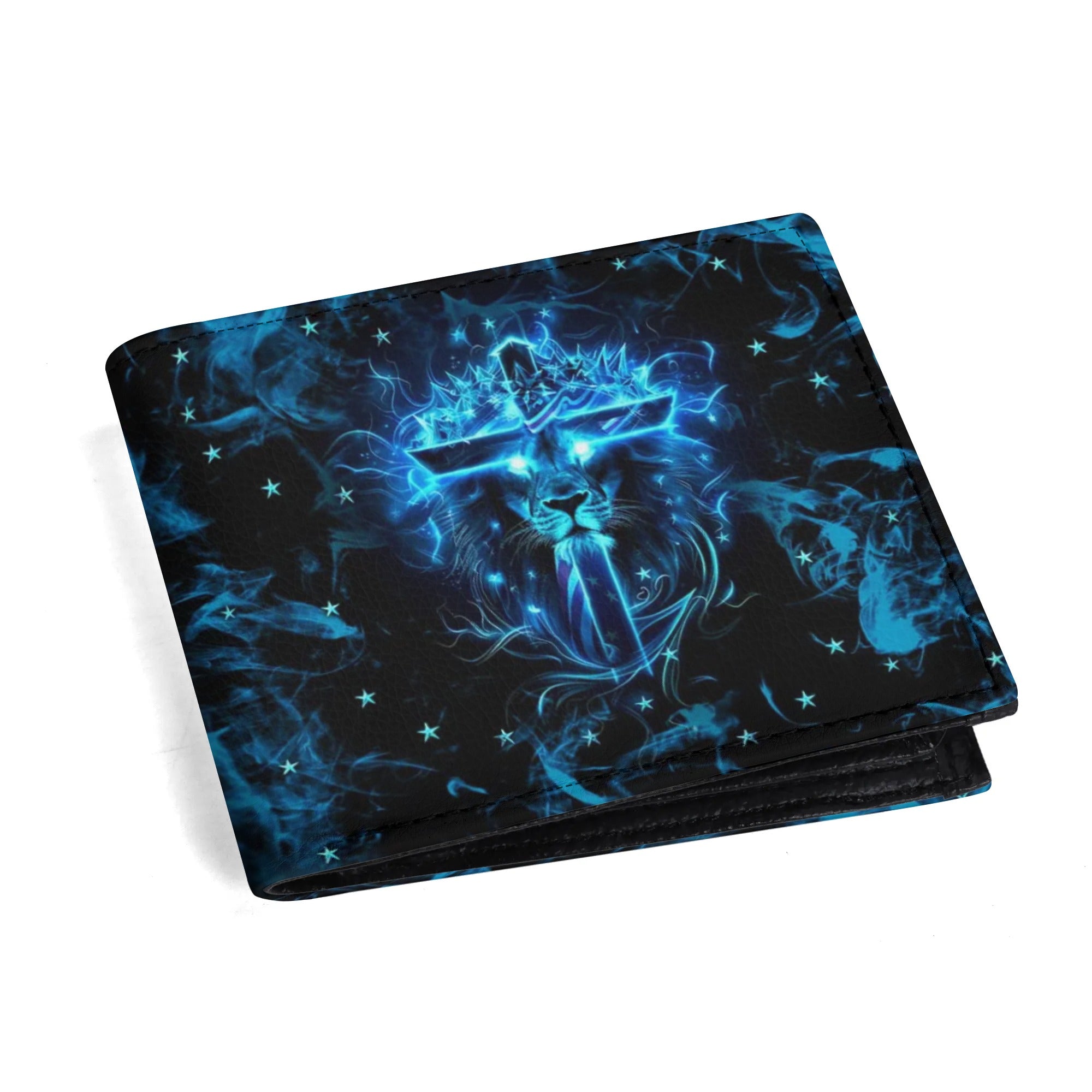 Jesus Dropped The Charges Lion Men's Leather Wallet - Tlnz2006245