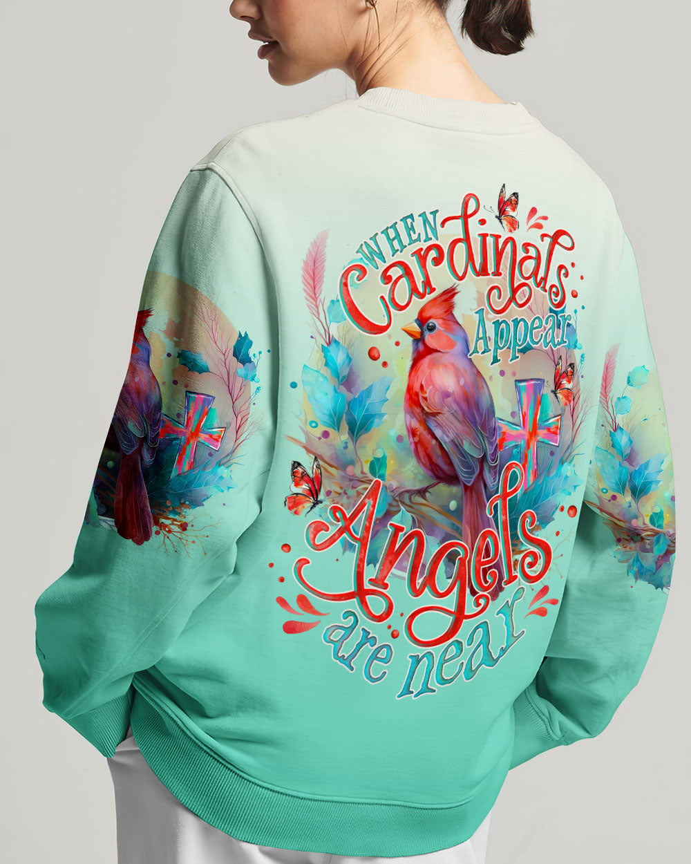 When Cardinals Appear Angels Are Near Women's All Over Print Shirt - T –  FAITH HOPE LOVE