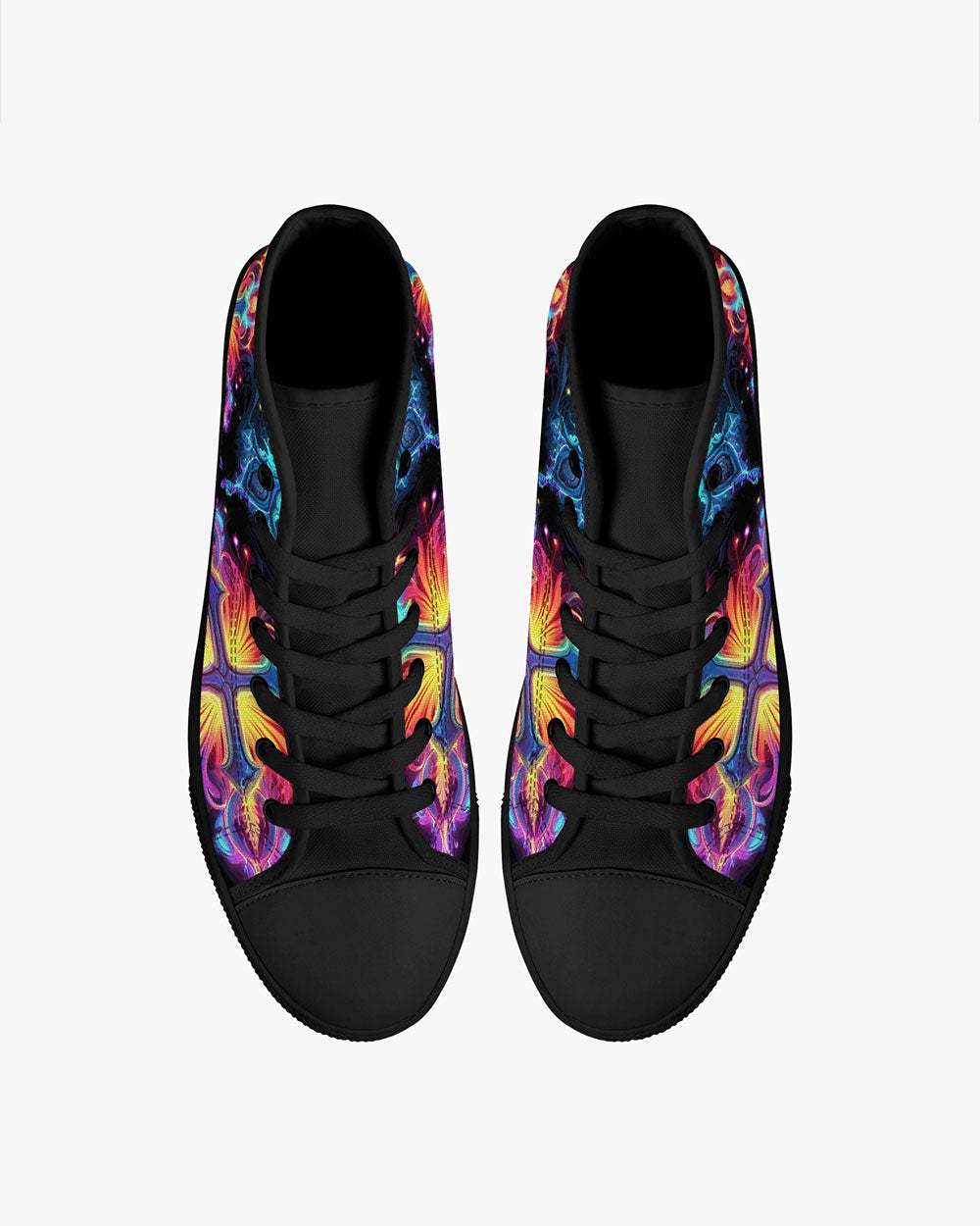 Faith Is Seeing Light With Your Heart High Top Canvas Shoes - Tytm3006235