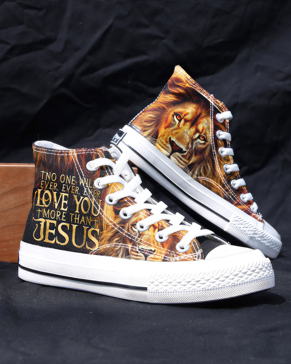 No One Will Ever Love You More Than Jesus High Top Canvas Shoes - Tytm30062310