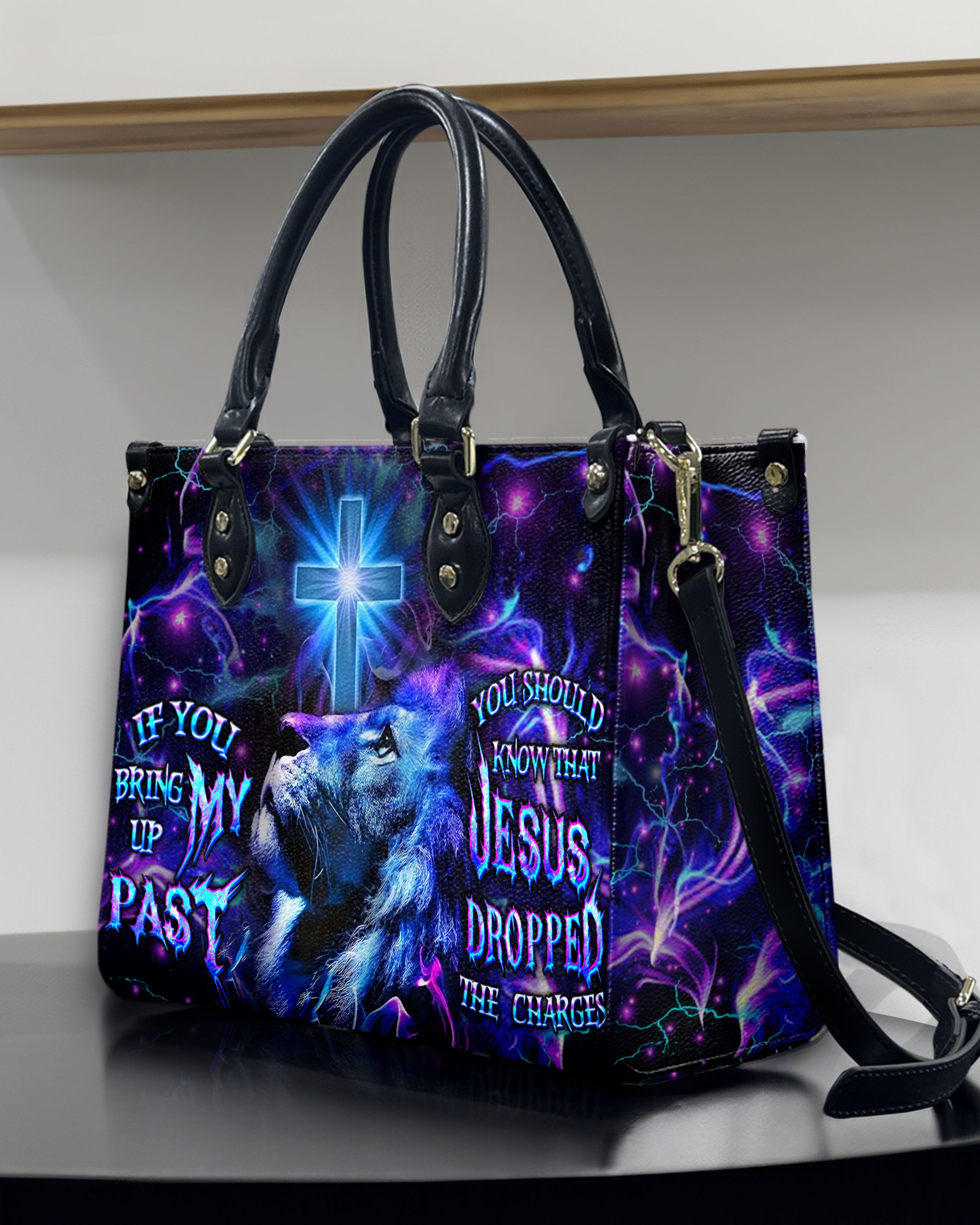 Jesus Dropped The Charges Leather Handbag - Yhdu0509244